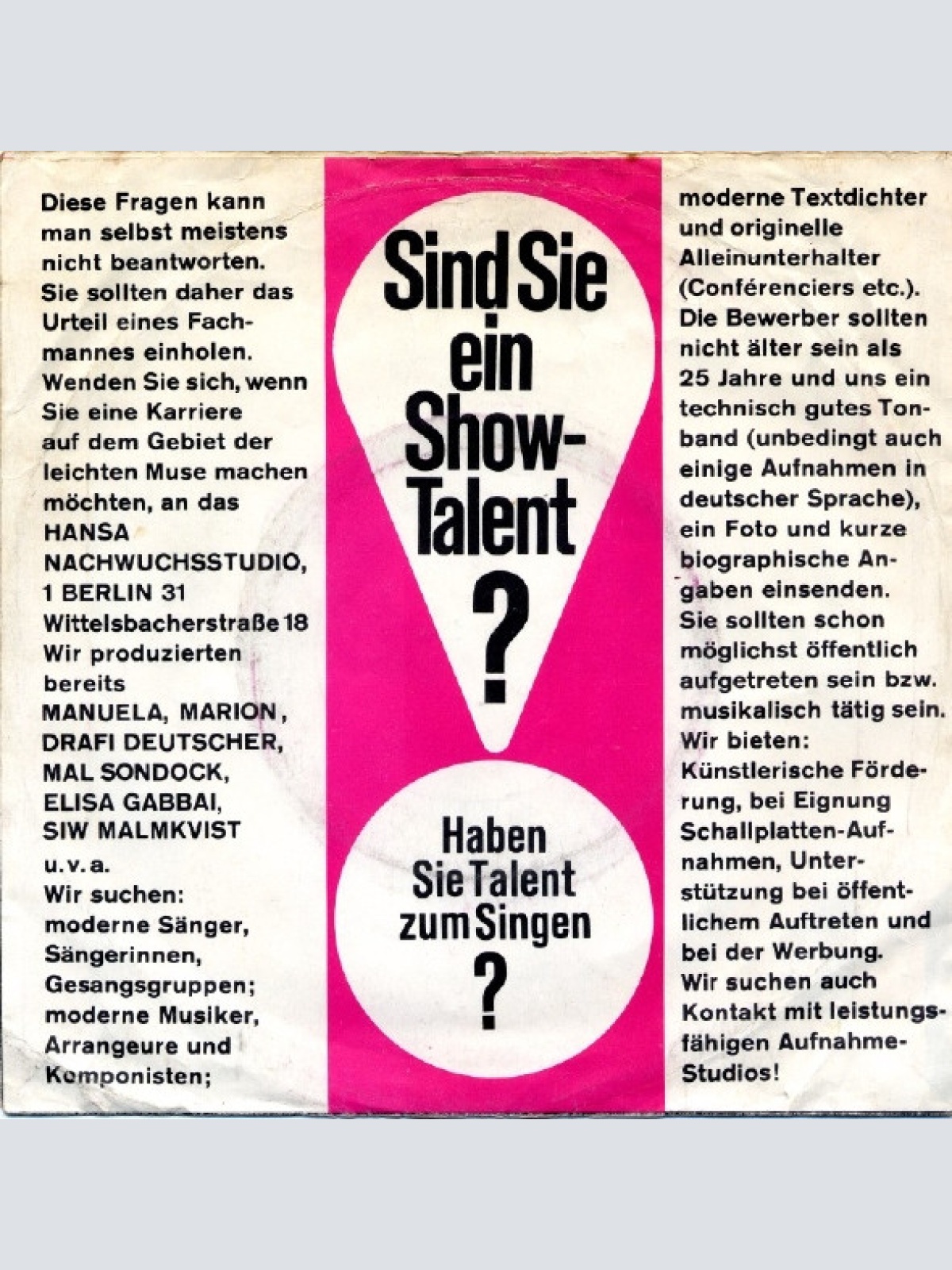 Vinyl / The Troggs - With A Girl Like You / I Want You