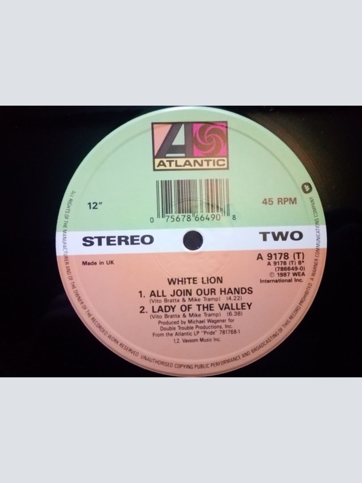 Vinyl / White Lion - Wait