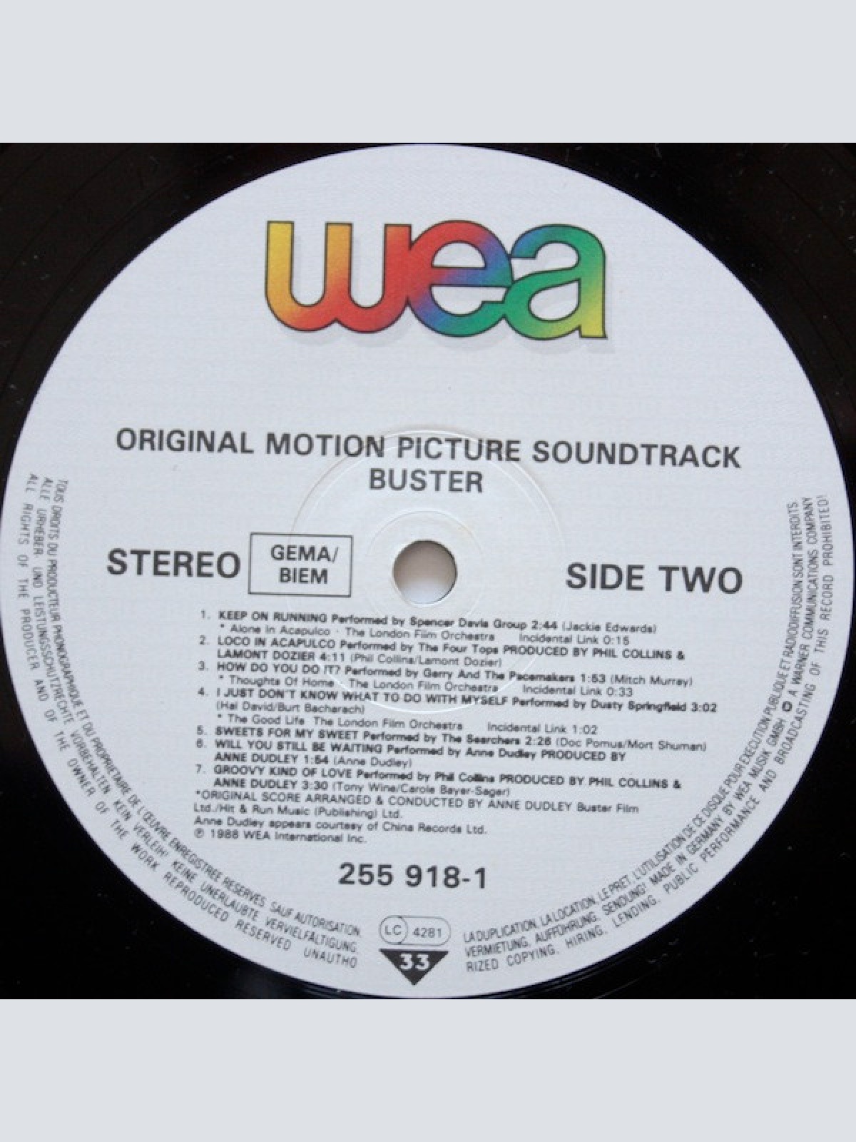 Vinyl / Various - Buster - Original Motion Picture Soundtrack