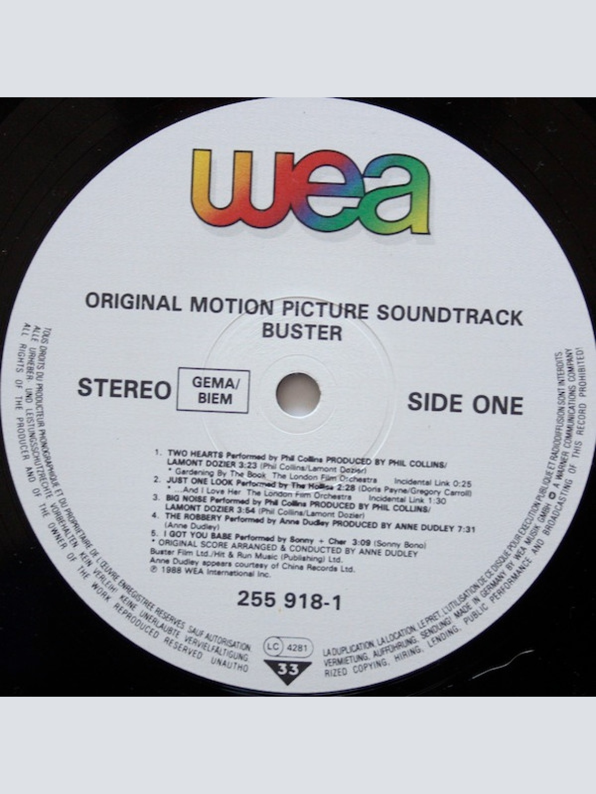 Vinyl / Various - Buster - Original Motion Picture Soundtrack