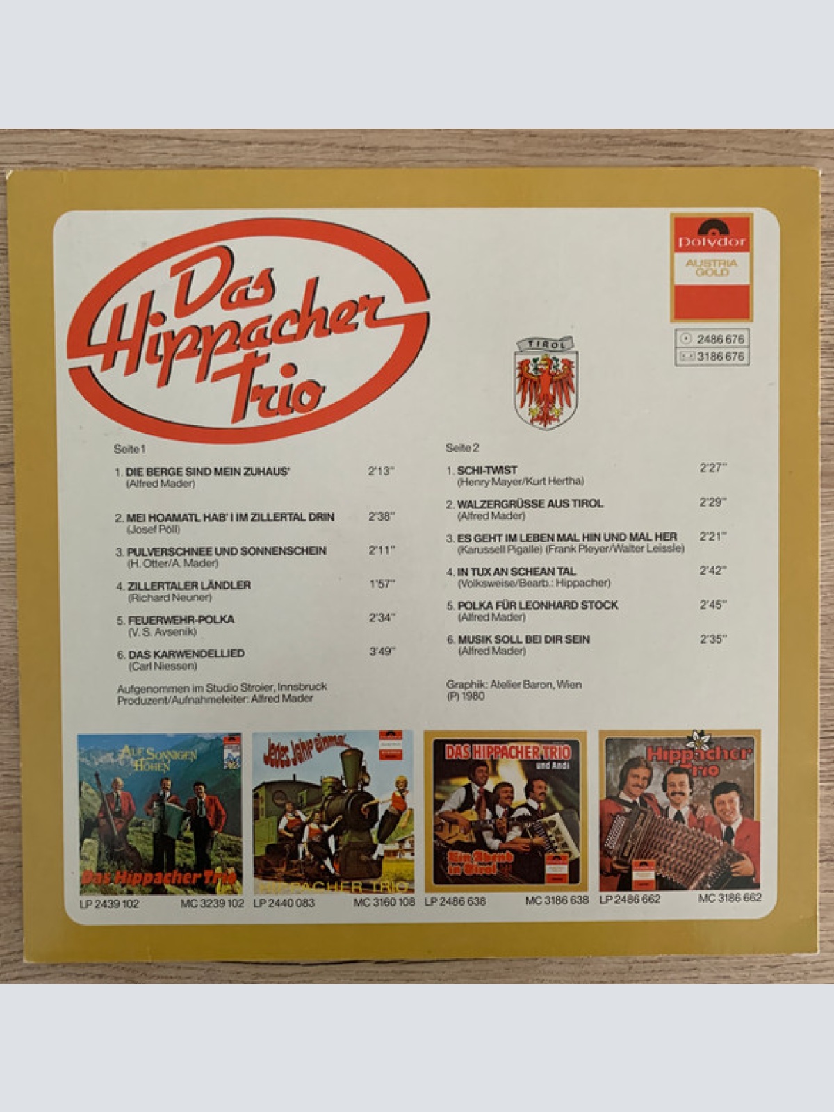 Vinyl / Das Hippacher Trio* - Musik Soll Bei Dir Sein