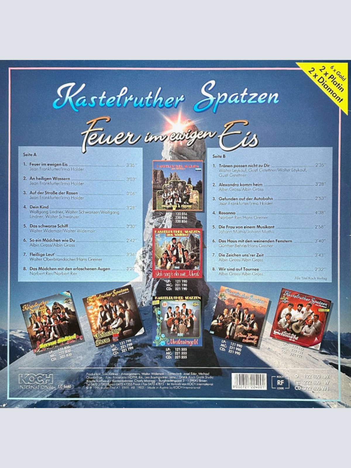 Vinyl / Kastelruther Spatzen - Feuer Im Ewigen Eis