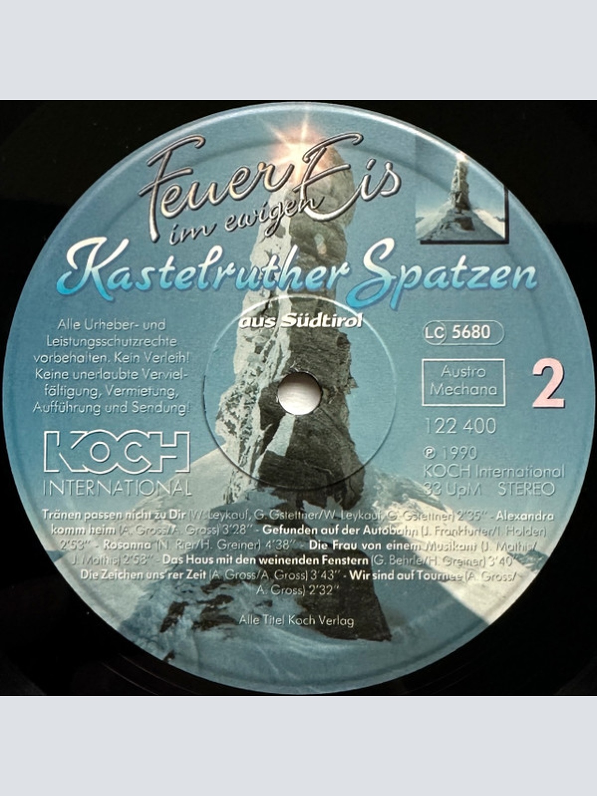 Vinyl / Kastelruther Spatzen - Feuer Im Ewigen Eis