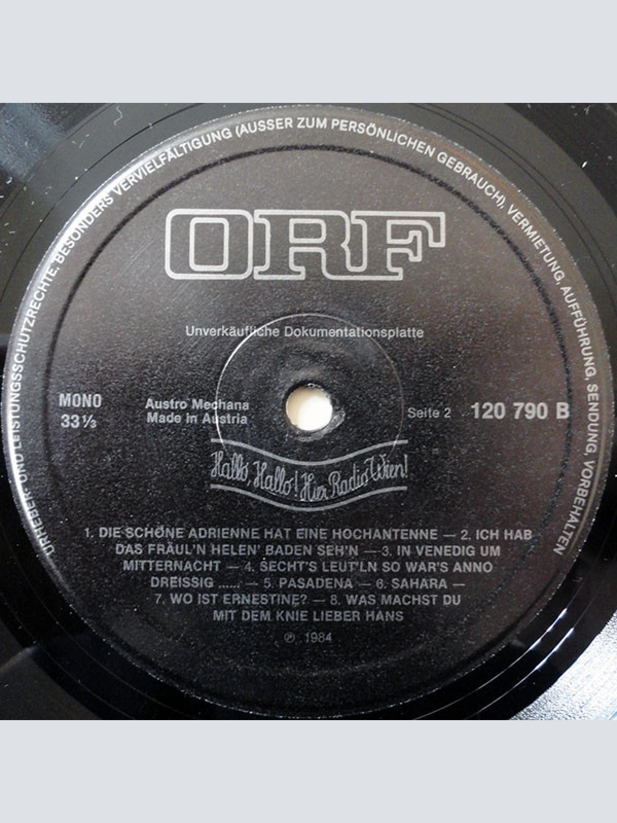 Vinyl / Various - Hallo, Hallo ! Hier Radio Wien! (Aus Dem Sender - Schlagerliederbuch 1925)