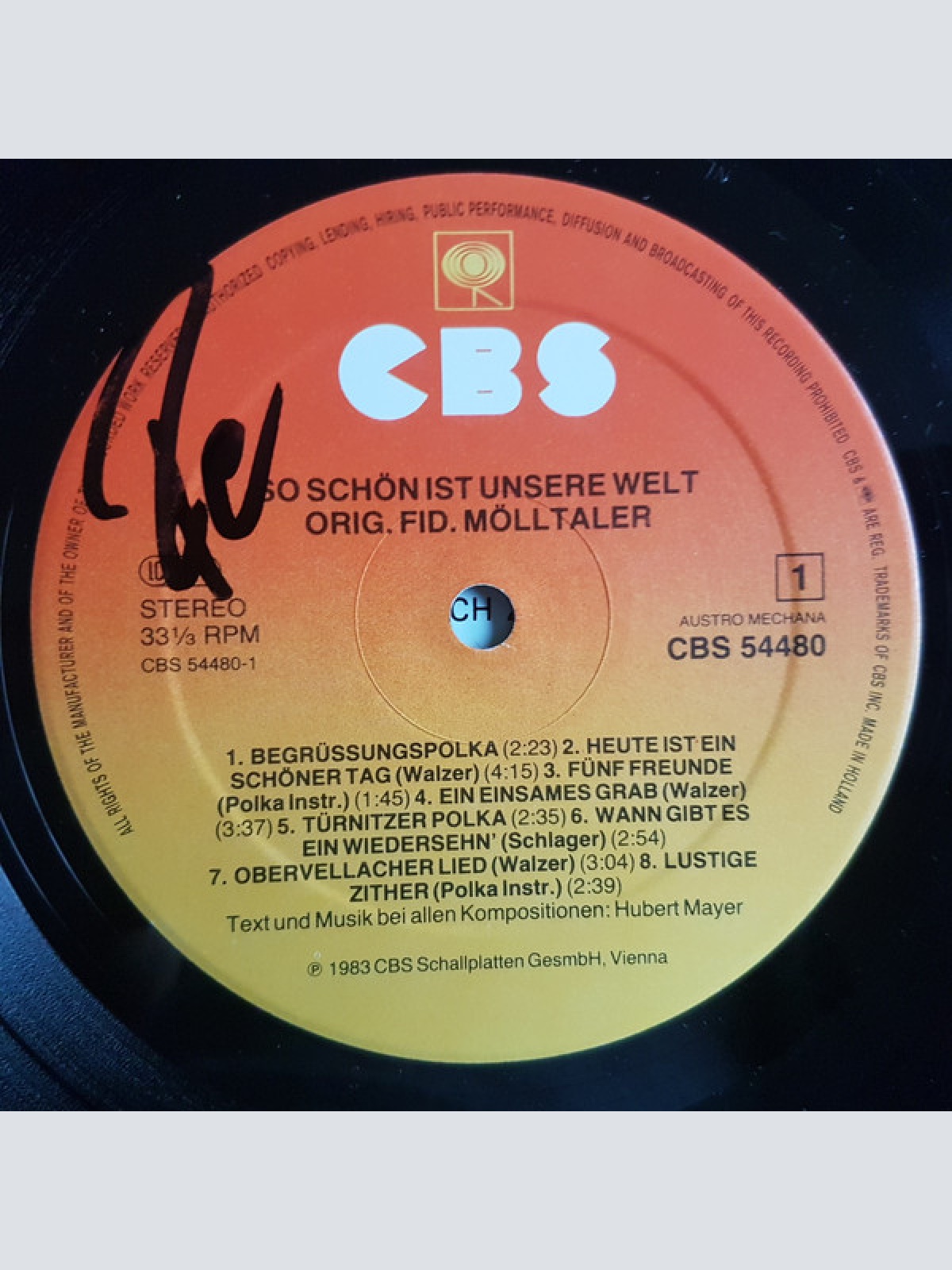 Vinyl / Orig. Fidele Mölltaler* - So Schön Ist Unsere Welt