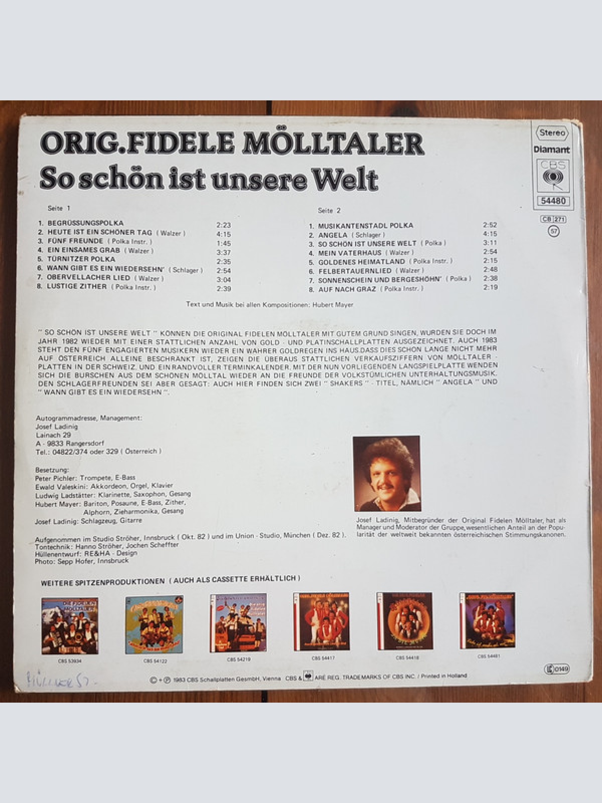 Vinyl / Orig. Fidele Mölltaler* - So Schön Ist Unsere Welt