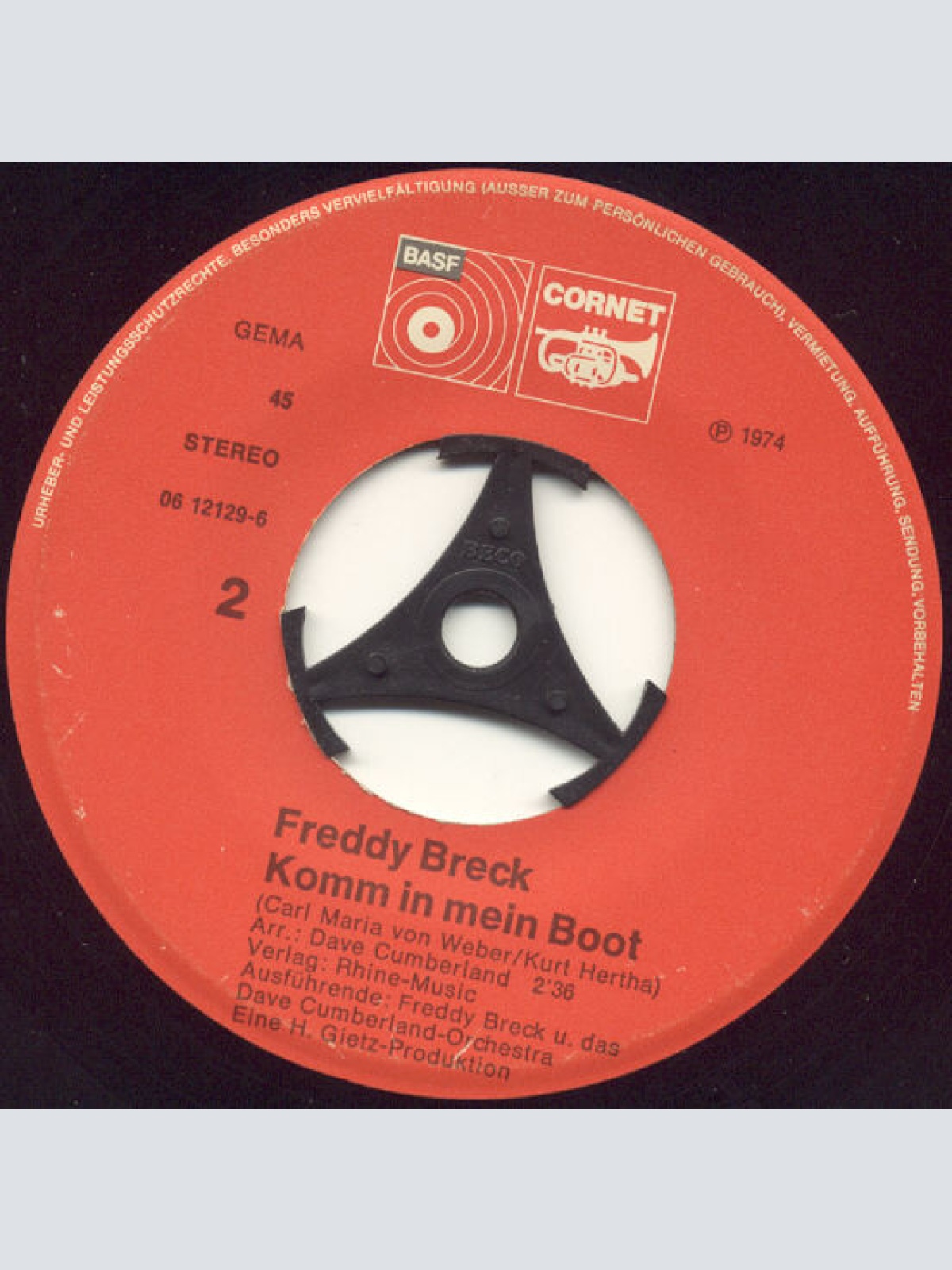 Vinyl / Freddy Breck - Die Sonne Geht Auf / Komm In Mein Boot