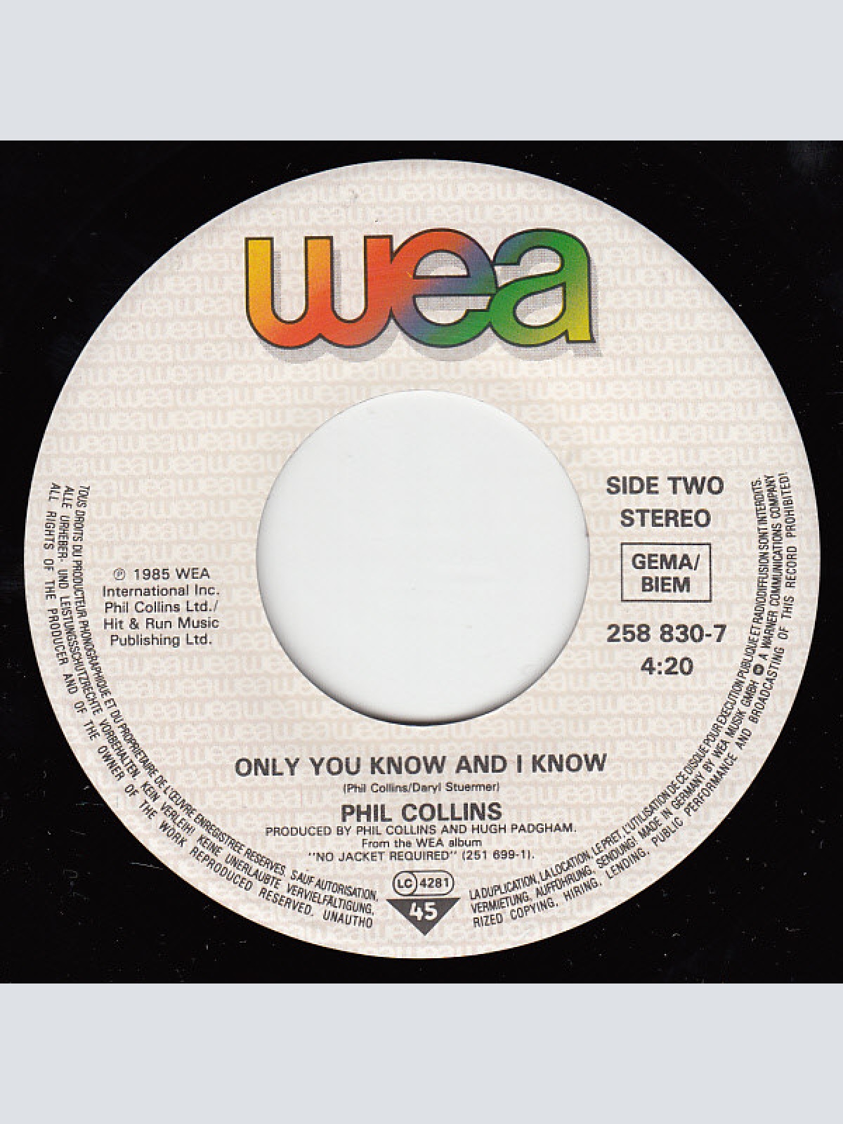 Vinyl / Phil Collins - Take Me Home