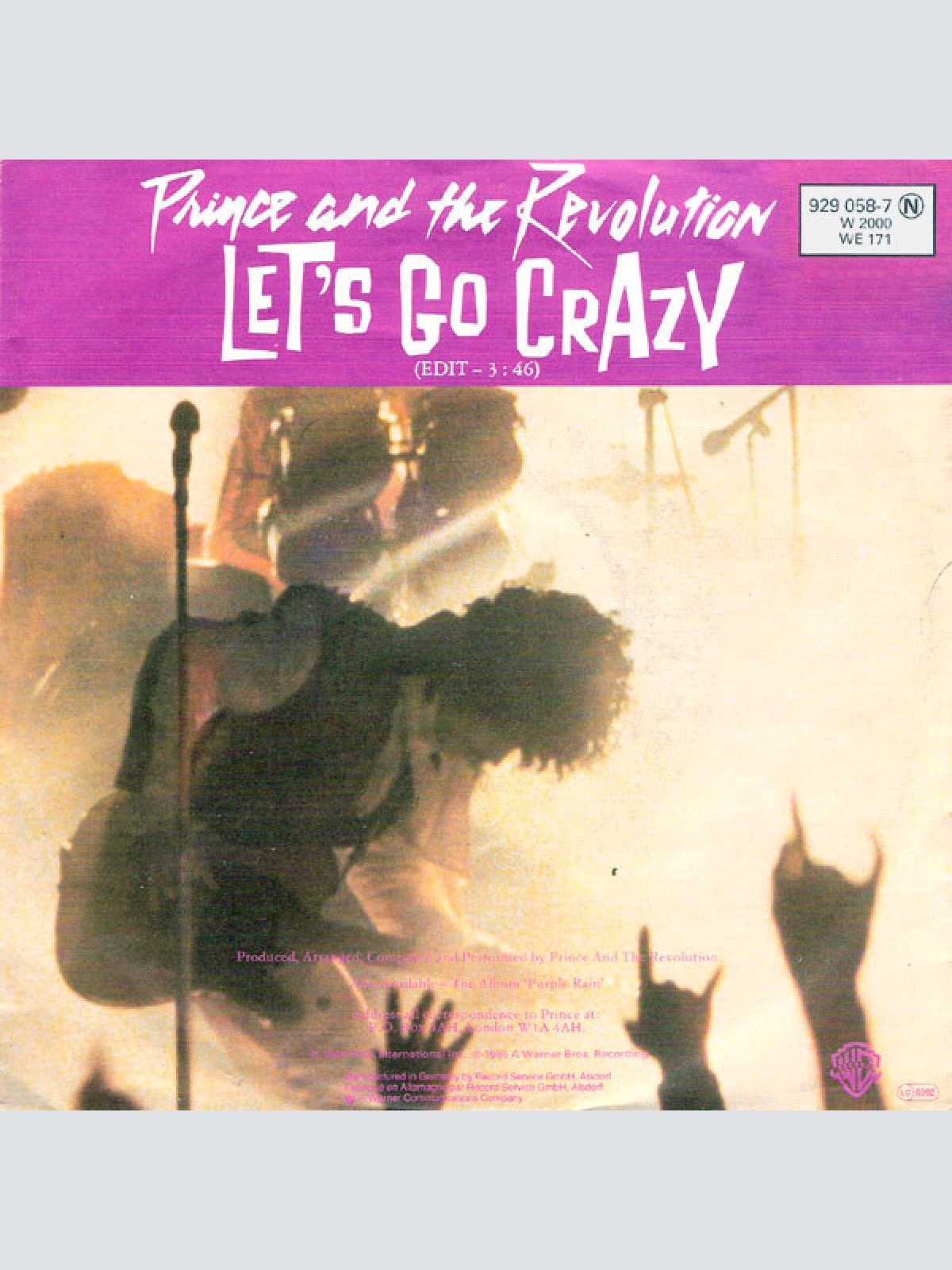 Vinyl / Prince And The Revolution - Let's Go Crazy / Take Me With U