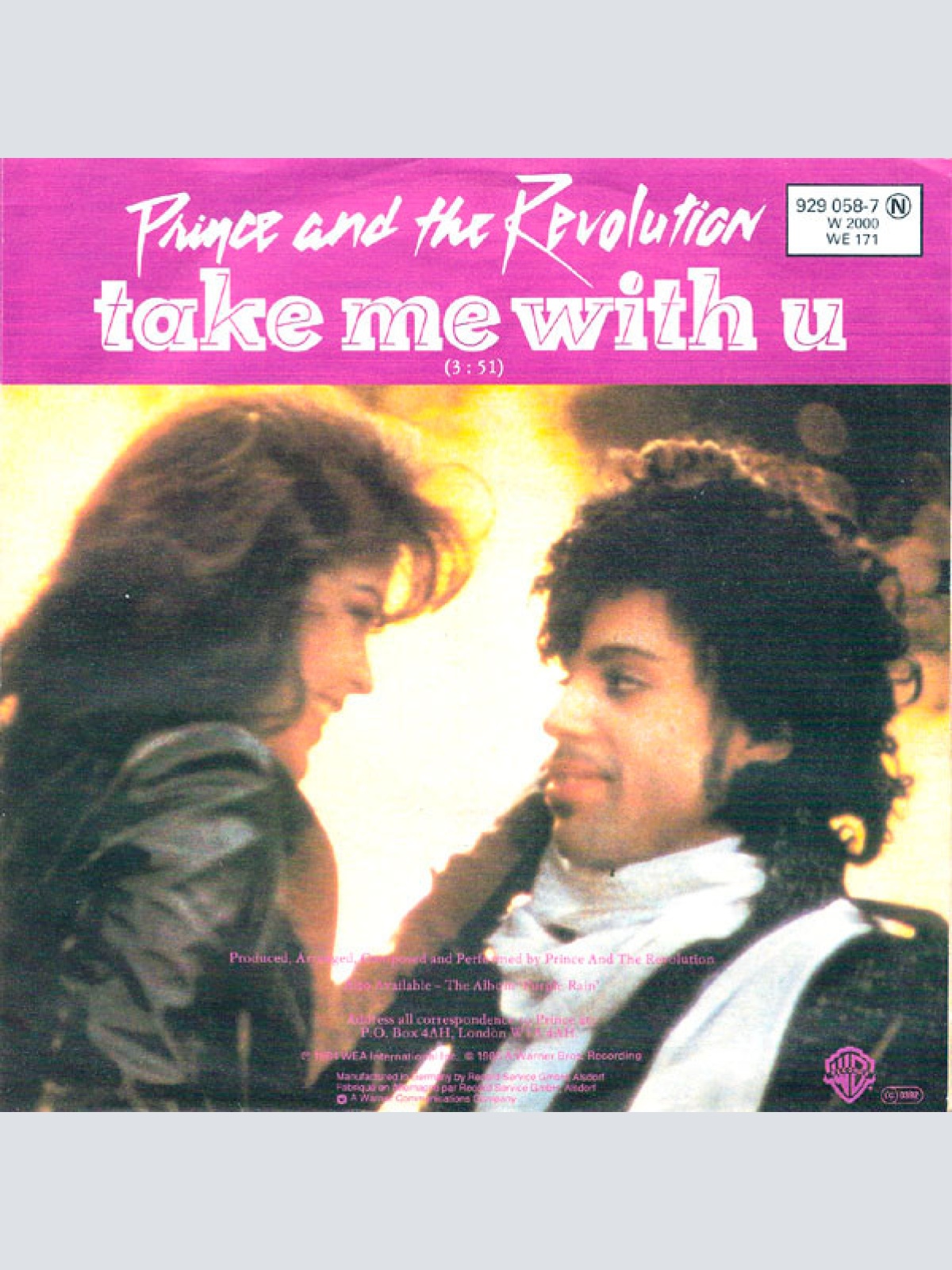 Vinyl / Prince And The Revolution - Let's Go Crazy / Take Me With U