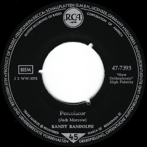Vinyl / Randy Randolph - Percolator / Yakety Sax