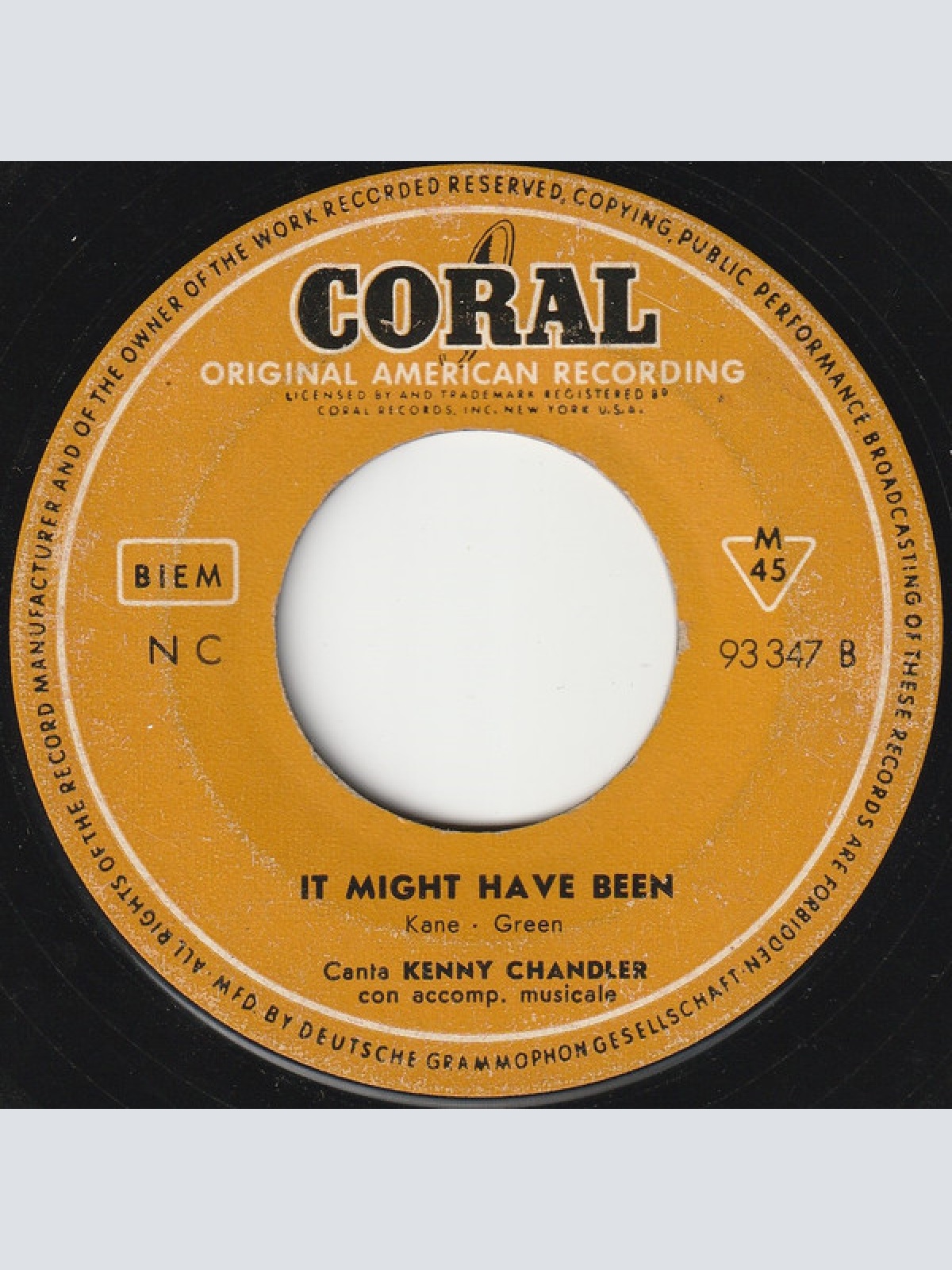 Vinyl / Kenny Chandler - Yours And Yours Alone