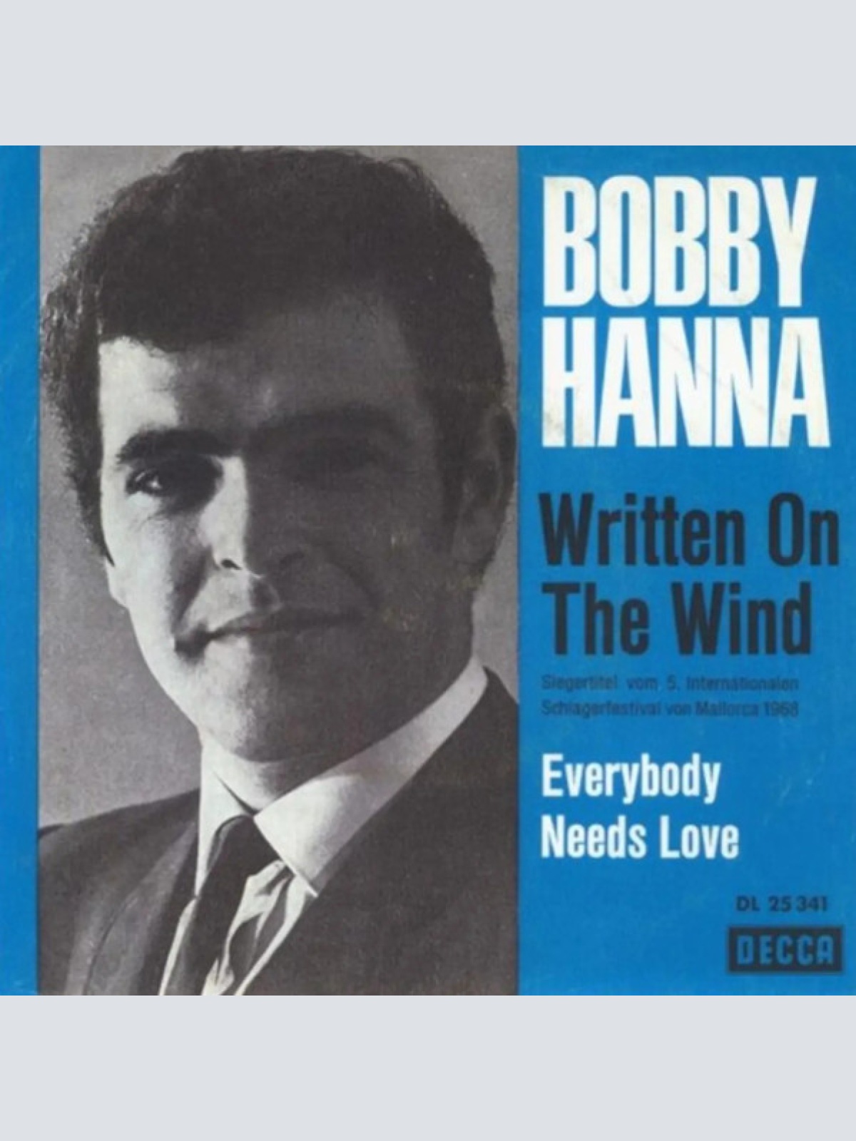Vinyl / Bobby Hanna - Written On The Wind
