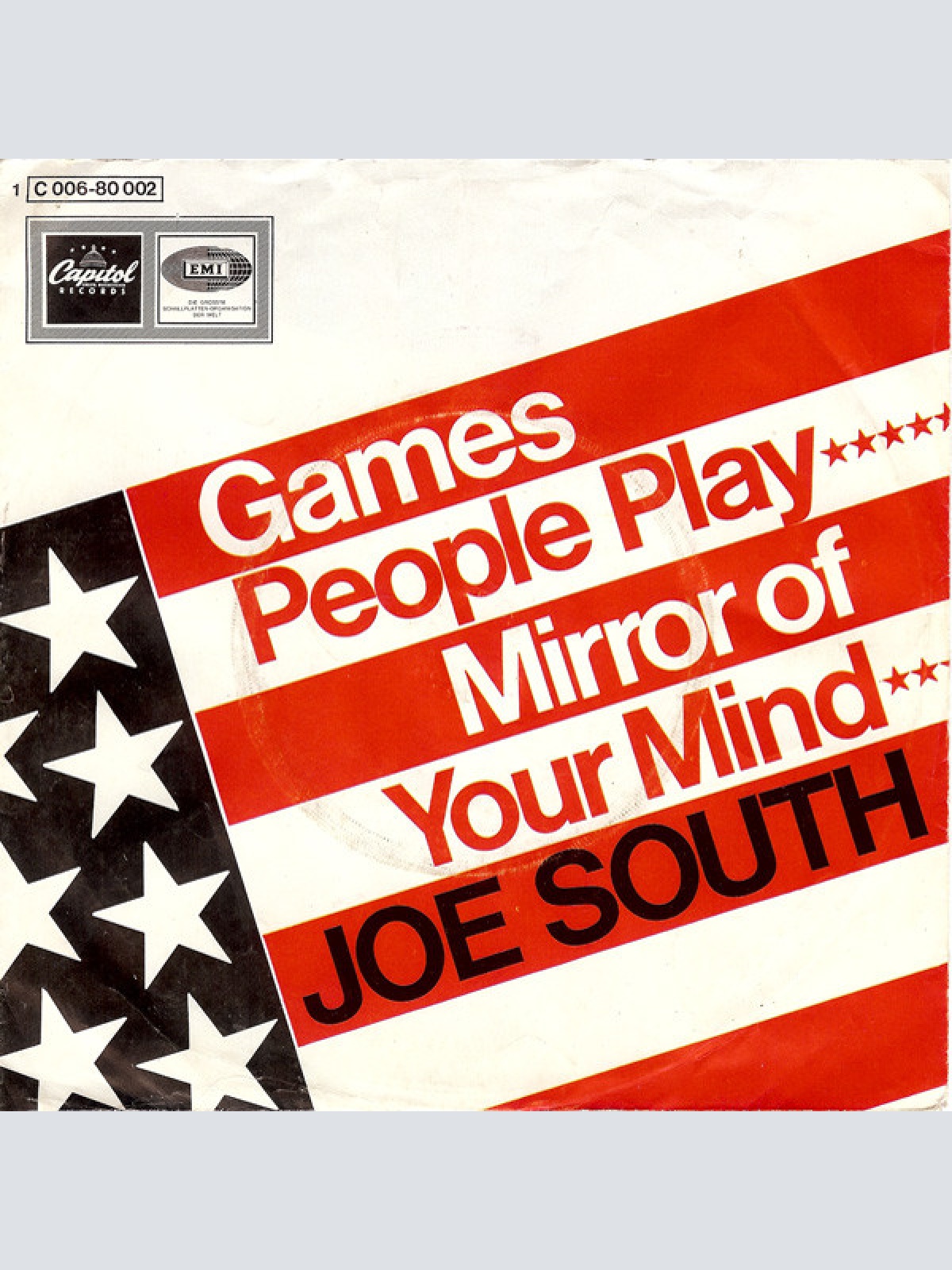 Vinyl / Joe South - Games People Play / Mirror Of Your Mind