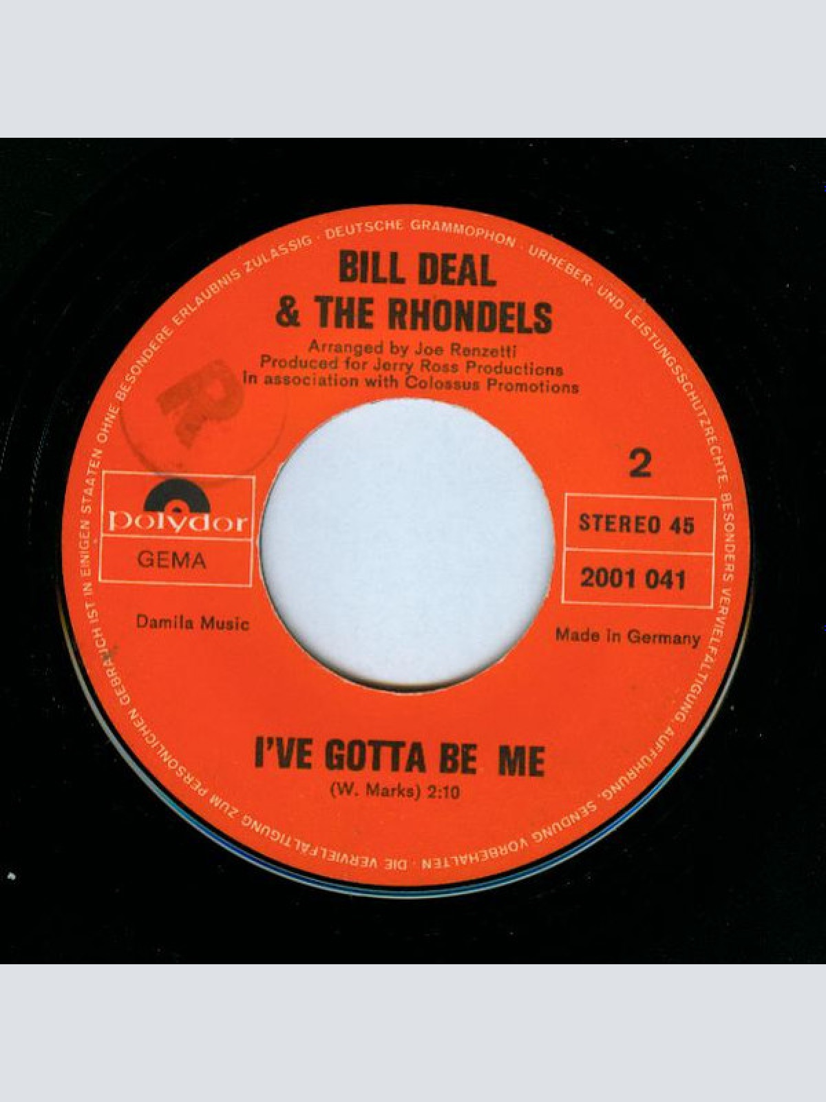 Vinyl / Bill Deal & The Rhondels* - Nothing Succeeds Like Success