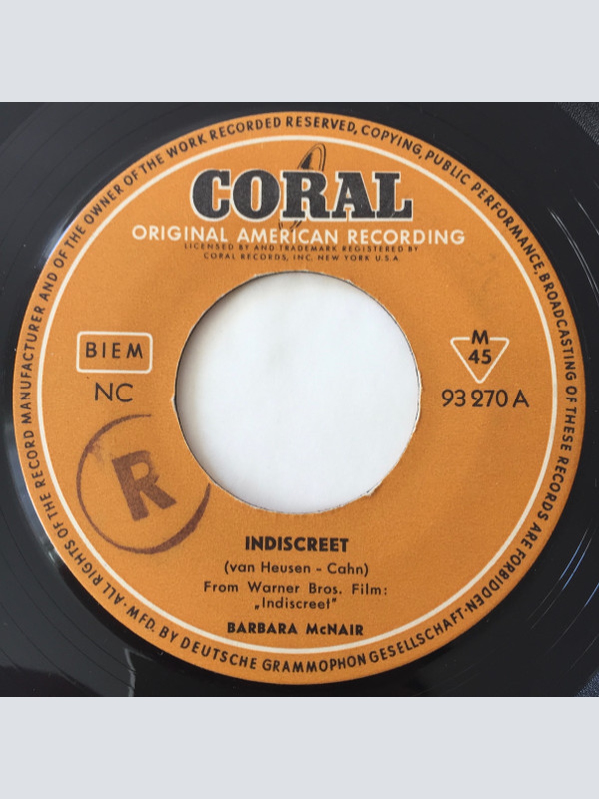 Vinyl / Barbara McNair - Indiscreet