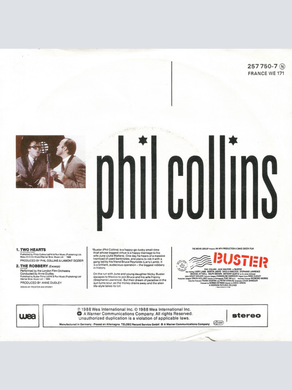 Vinyl / Phil Collins - Two Hearts