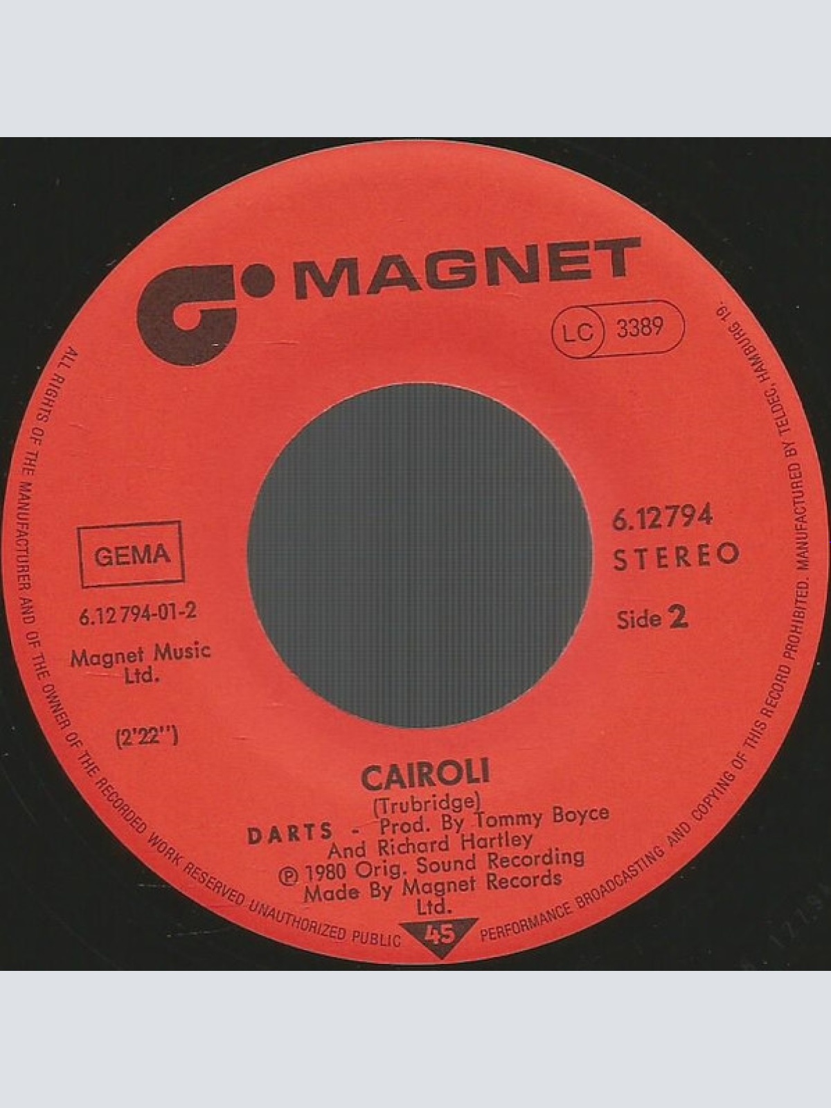 Vinyl / Darts - Let's Hang On