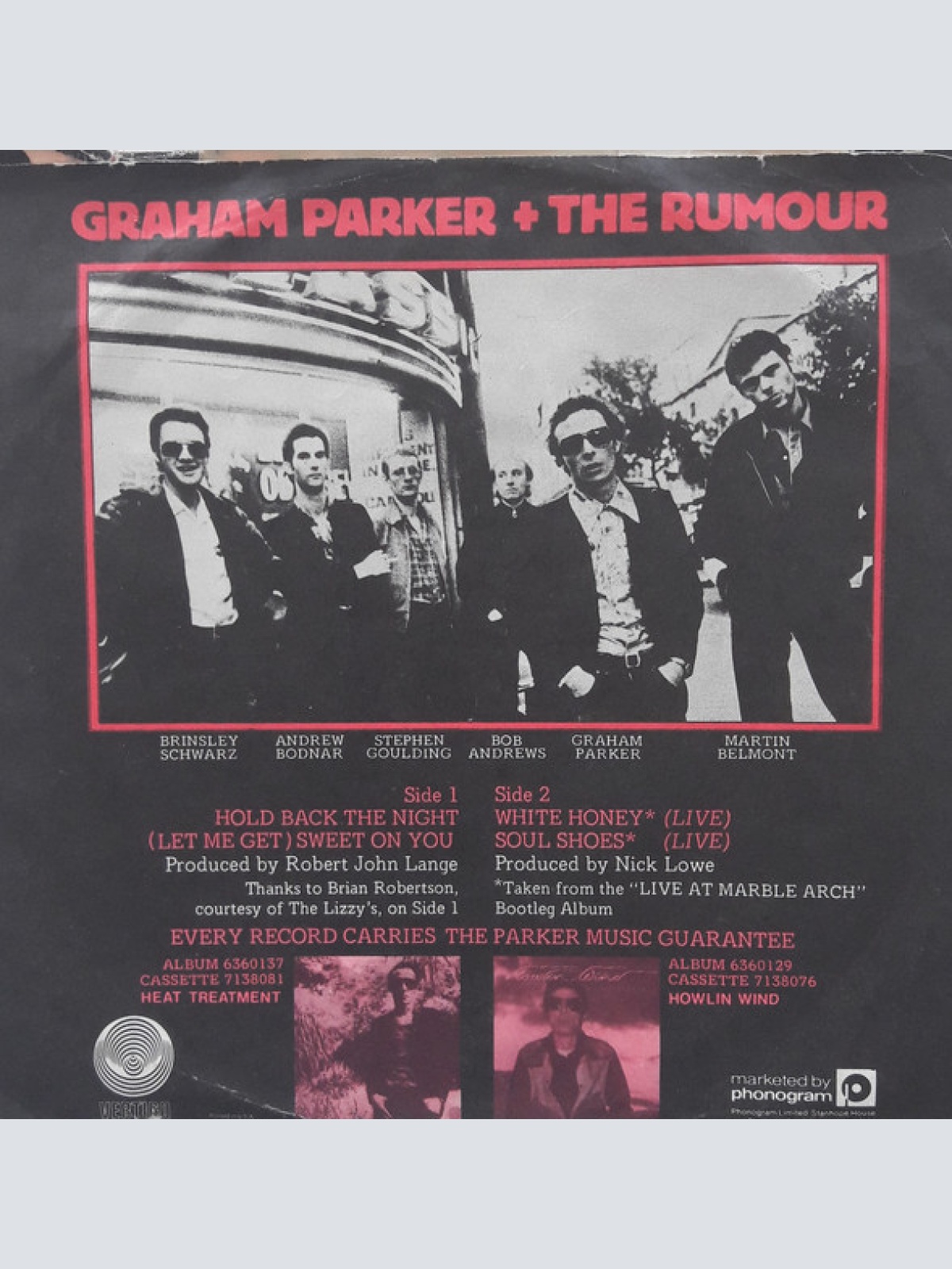 Vinyl / Graham Parker And The Rumour - The Pink Parker