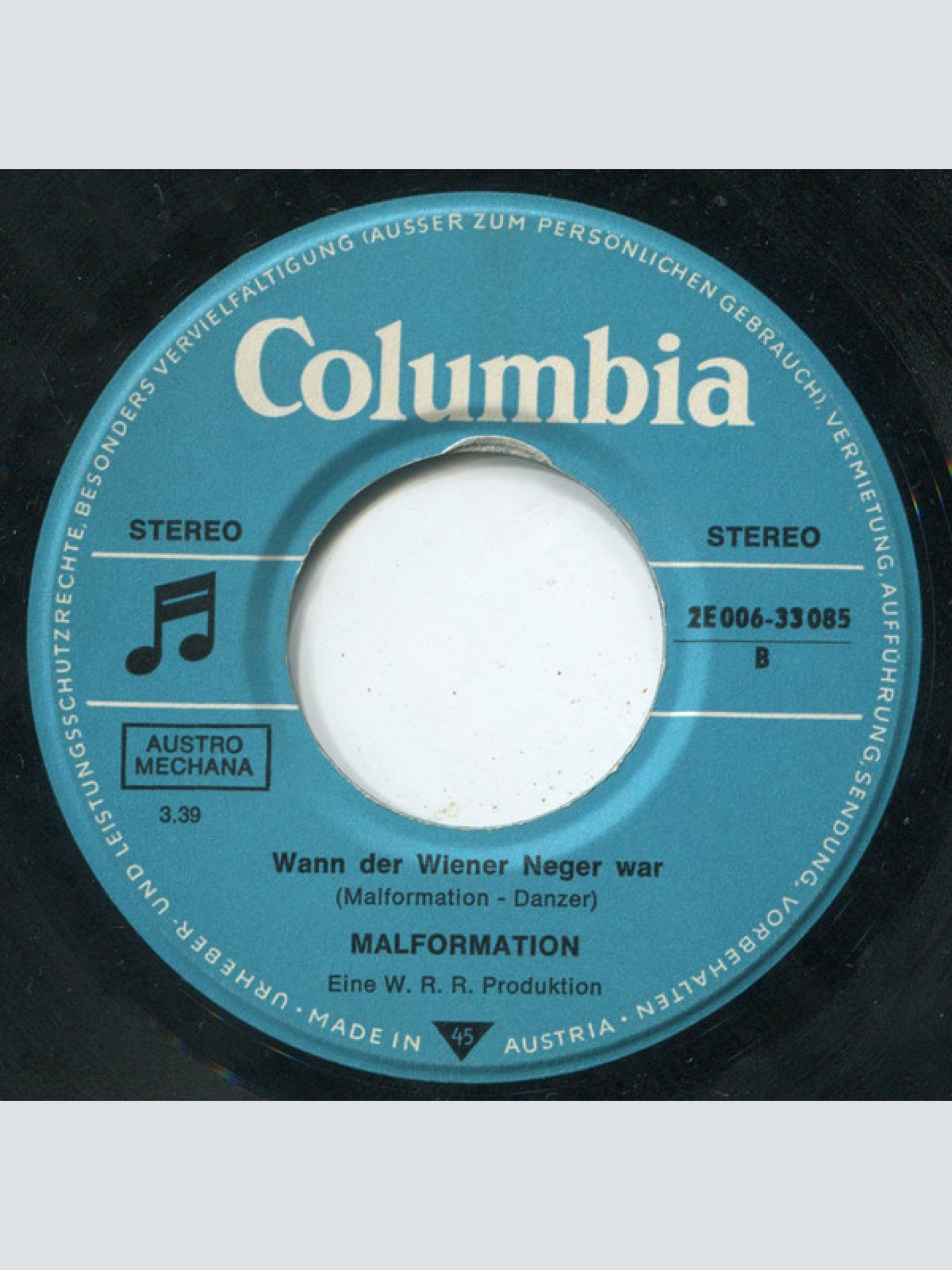 Vinyl / Malformation - 'S Nüpferd / Wann Der Wiener Neger War