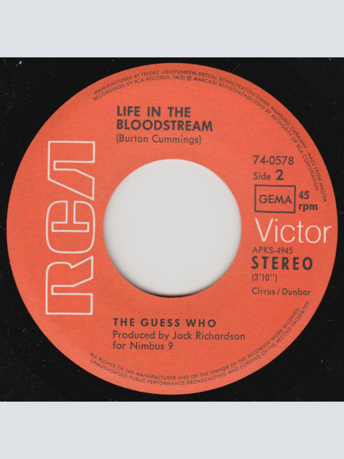 Vinyl / The Guess Who - Sour Suite