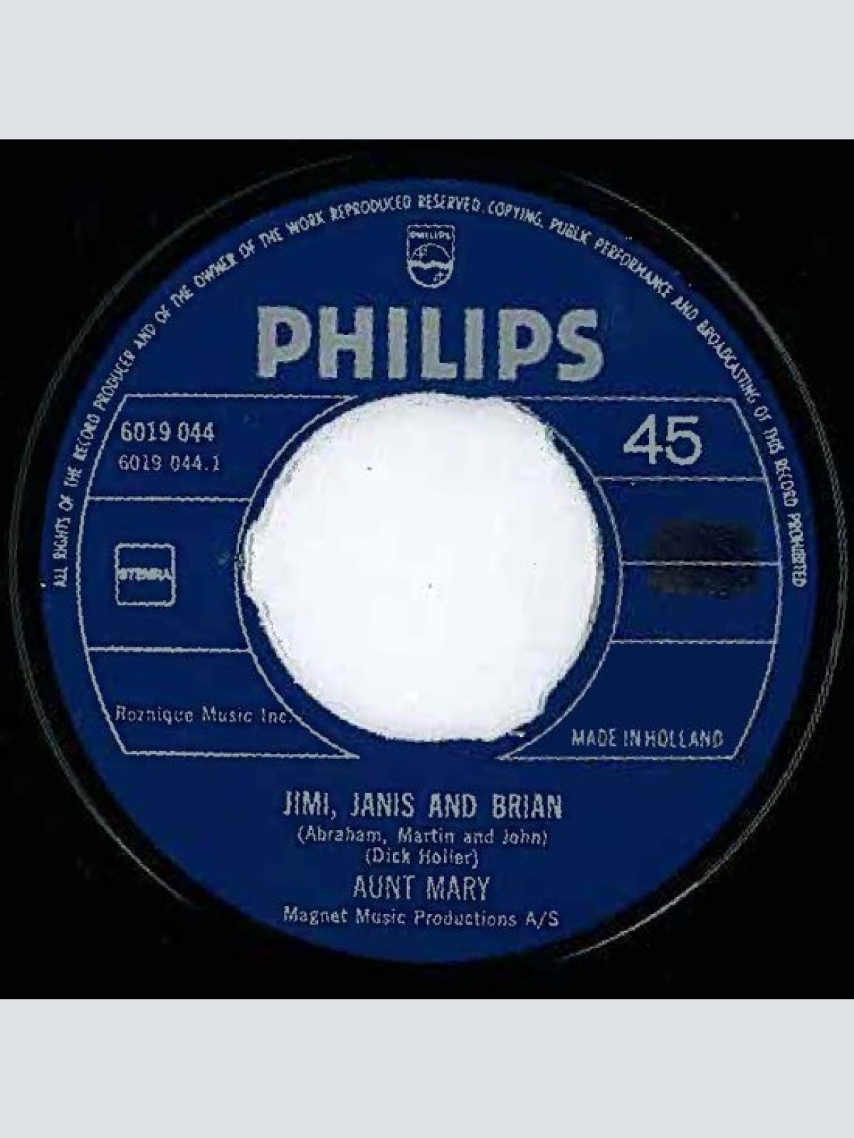 Vinyl / Aunt Mary (2) - Jimi, Janis And Brian