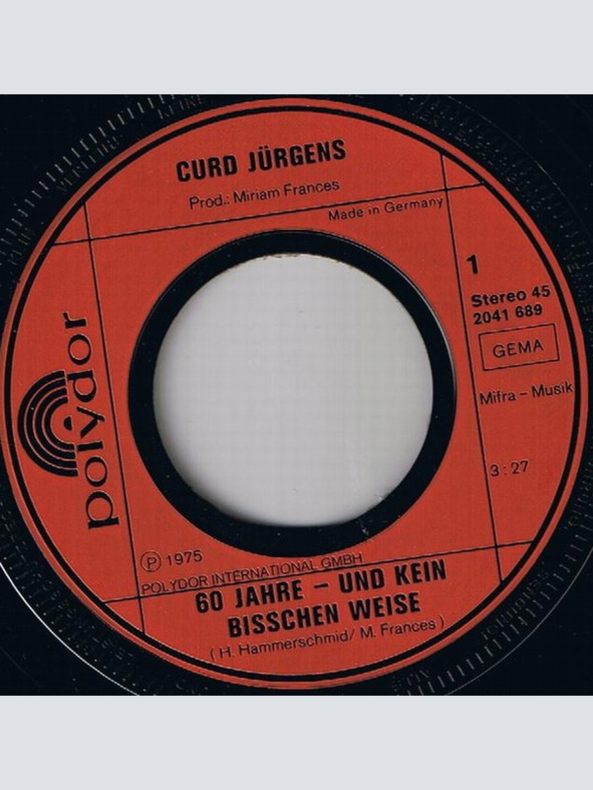 Vinyl / Curd Jürgens - 60 Jahre - Und Kein Bisschen Weise / Wenn