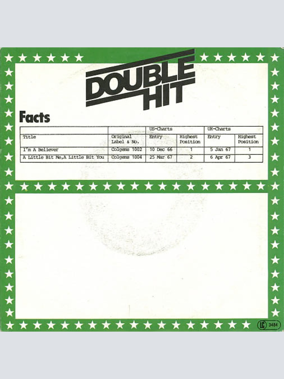 Vinyl / The Monkees - I'm A Believer / A Little Bit Me, A Little Bit You