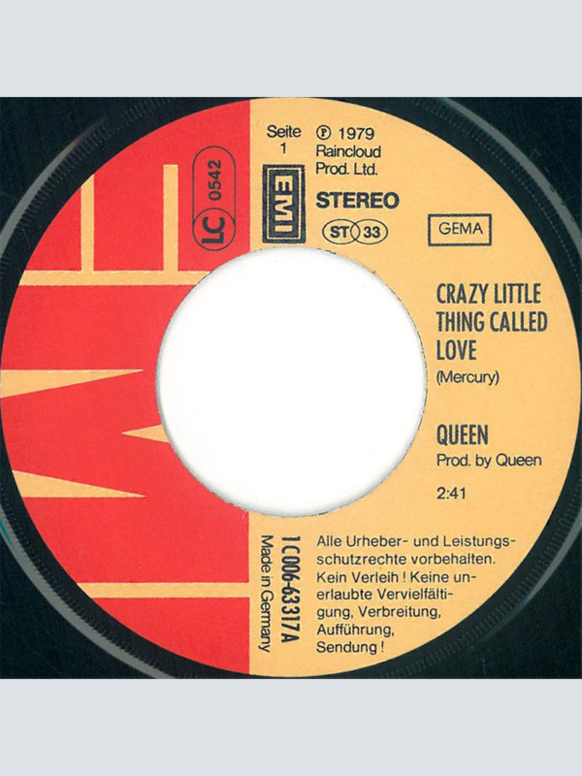 Vinyl / Queen - Crazy Little Thing Called Love