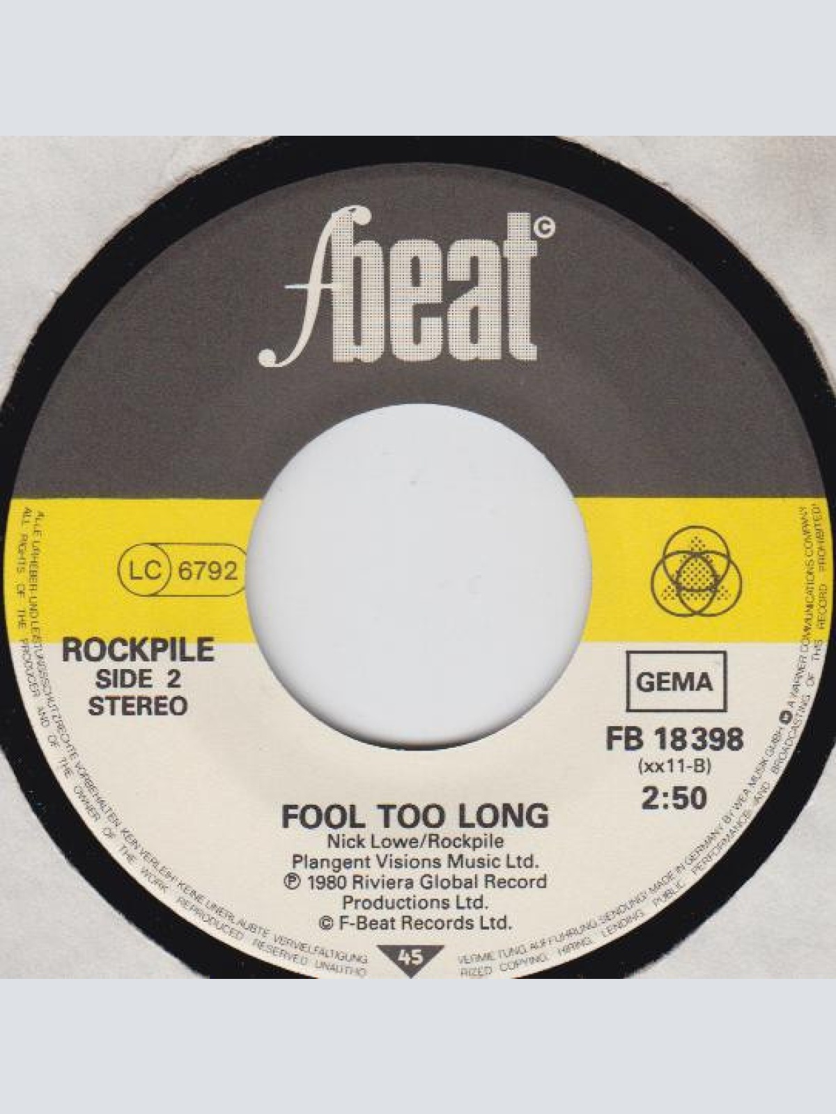 Vinyl / Rockpile - Teacher, Teacher