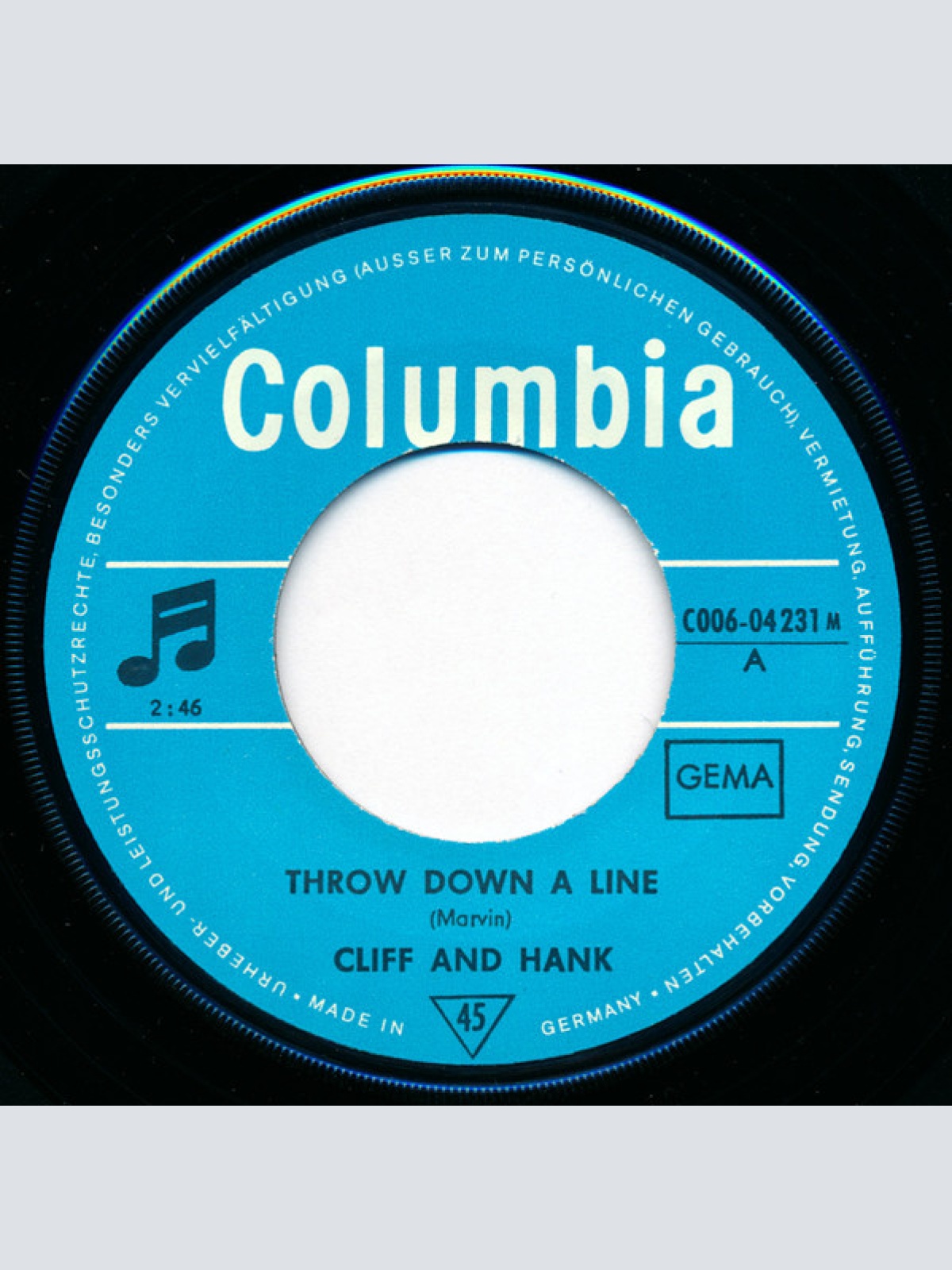 Vinyl / Cliff* And Hank* / Cliff Richard - Throw Down A Line / Reflections