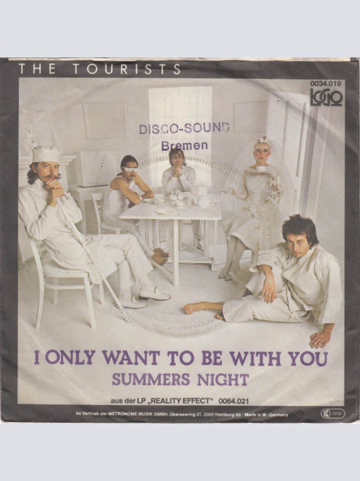 Vinyl / The Tourists - I Only Want To Be With You