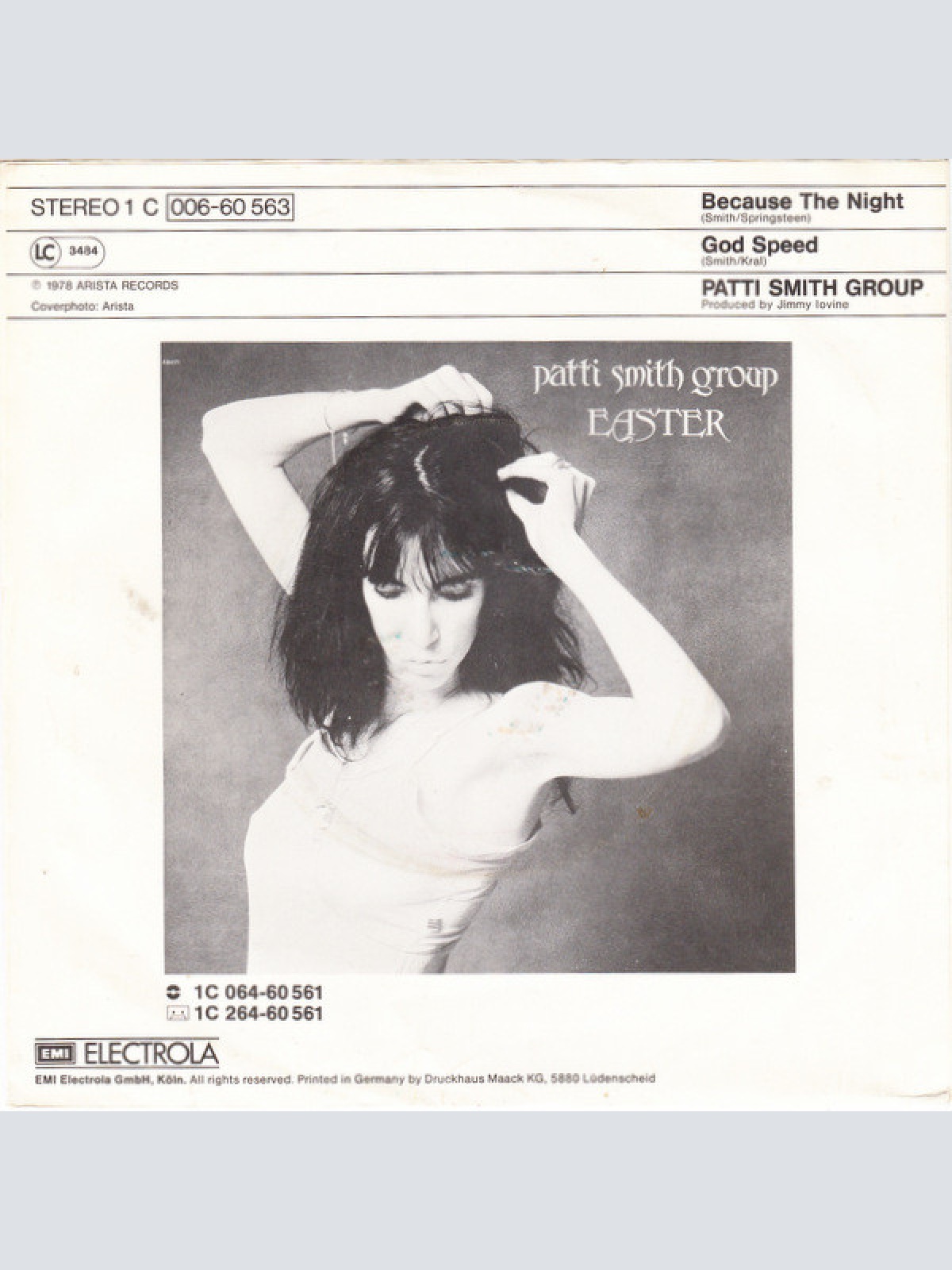 Vinyl / Patti Smith Group - Because The Night