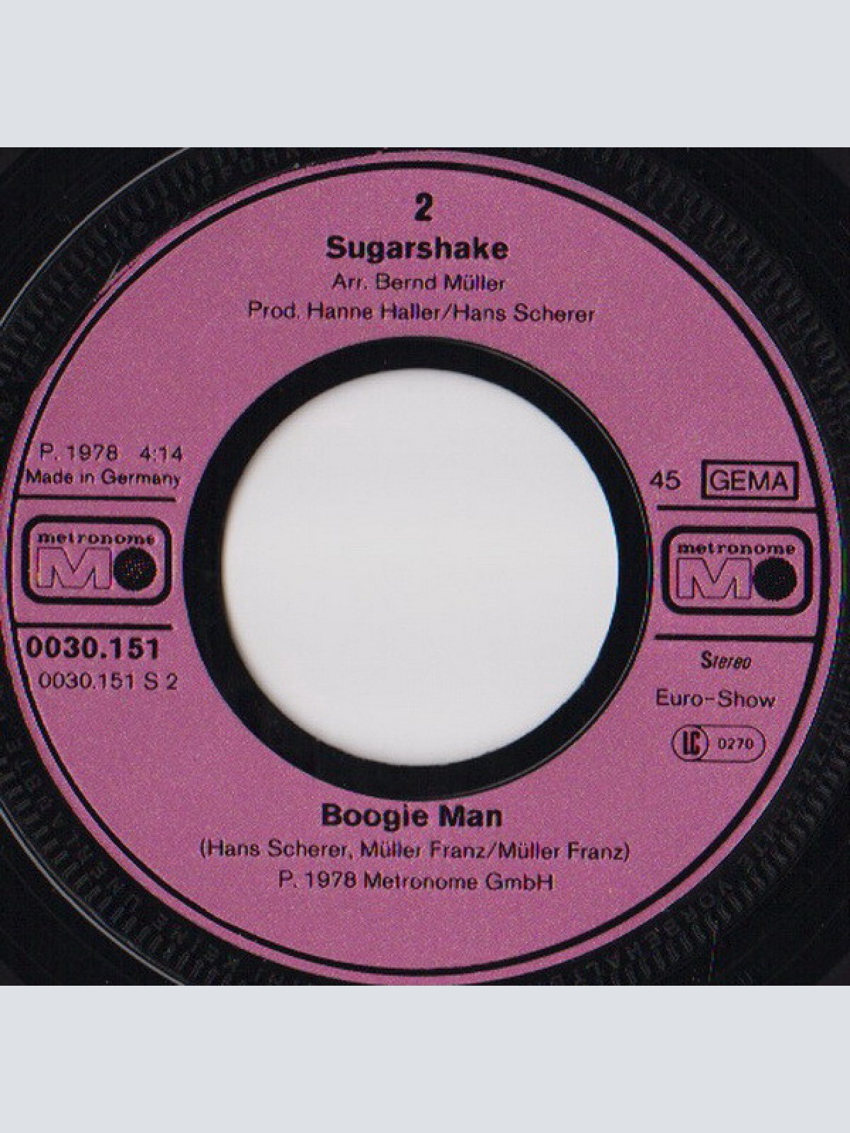 Vinyl / Sugarshake - One Night Stand