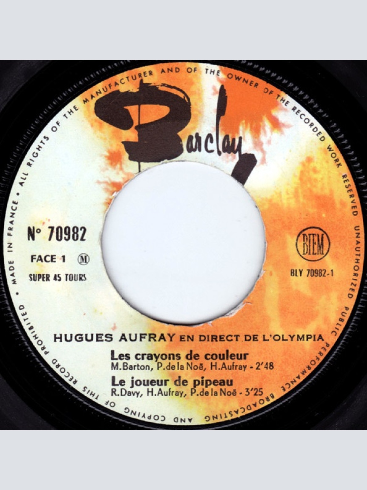 Vinyl / Hugues Aufray - Les Crayons De Couleur