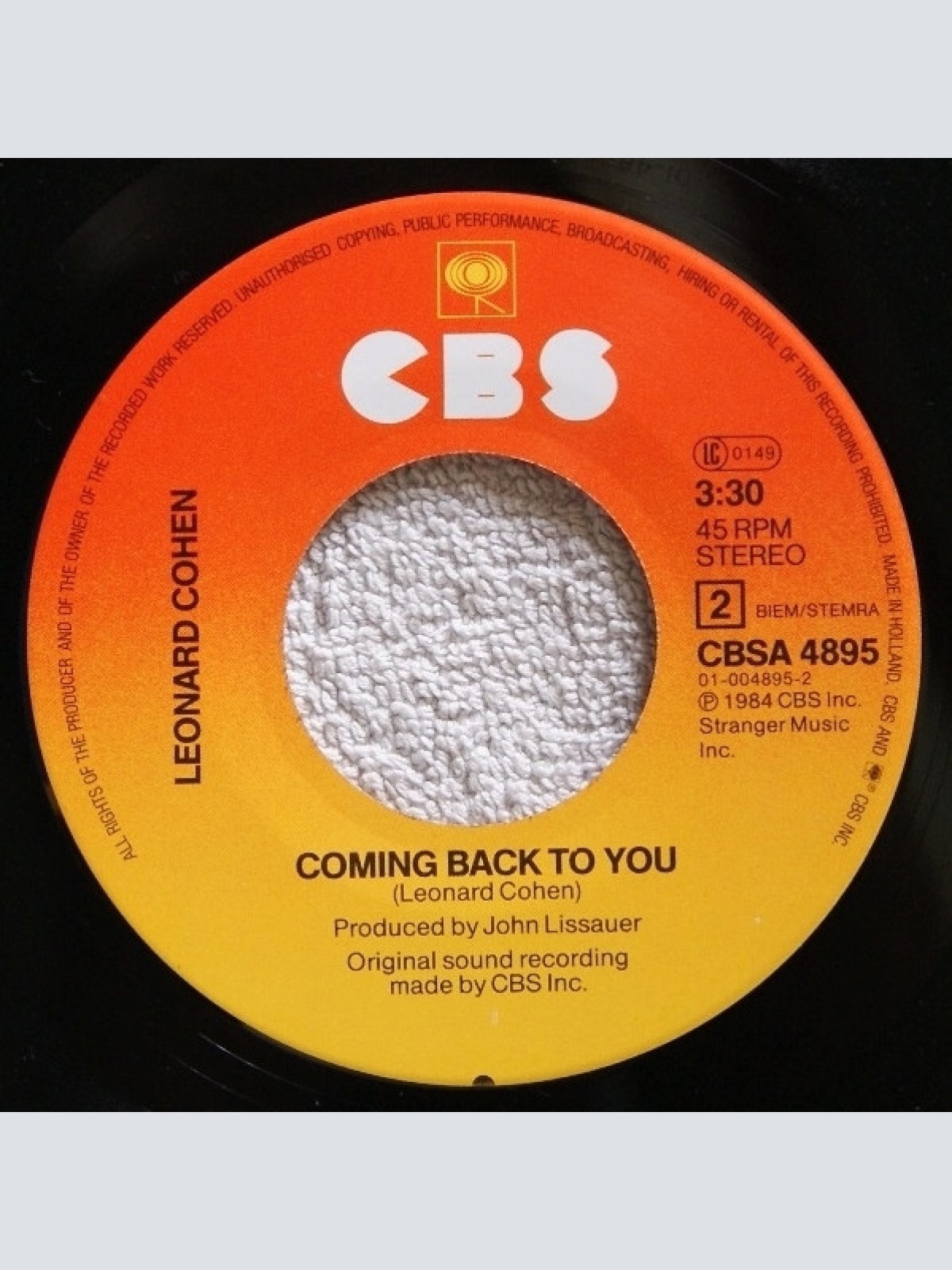 Vinyl / Leonard Cohen - Dance Me To The End Of Love