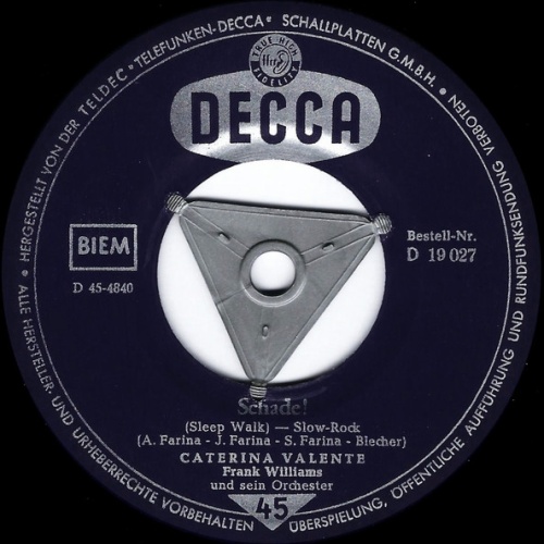 Vinyl / Caterina Valente - Schade!