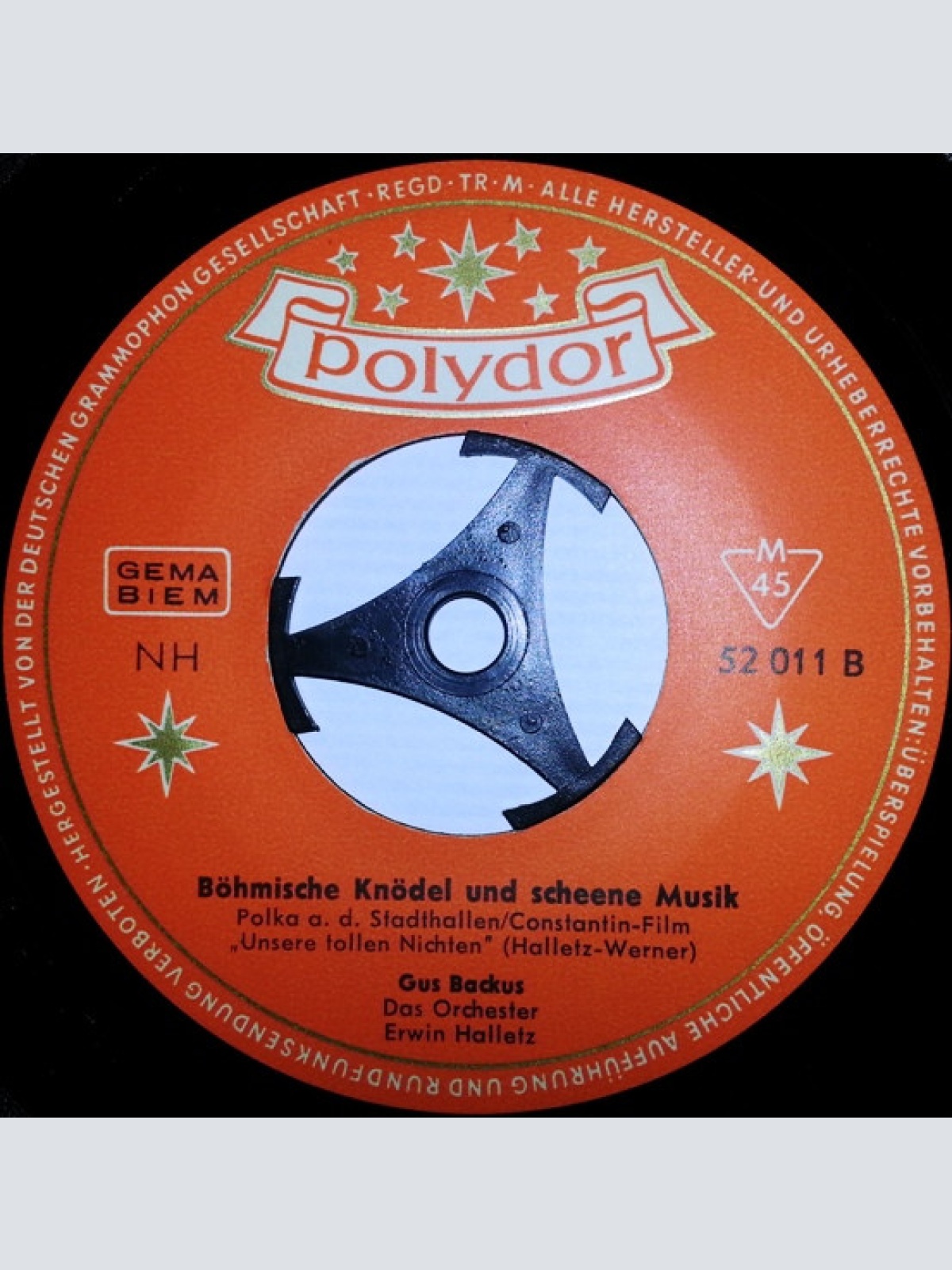 Vinyl / Gus Backus - Er Macht Mich Krank, Der Mondschein An Der Donau