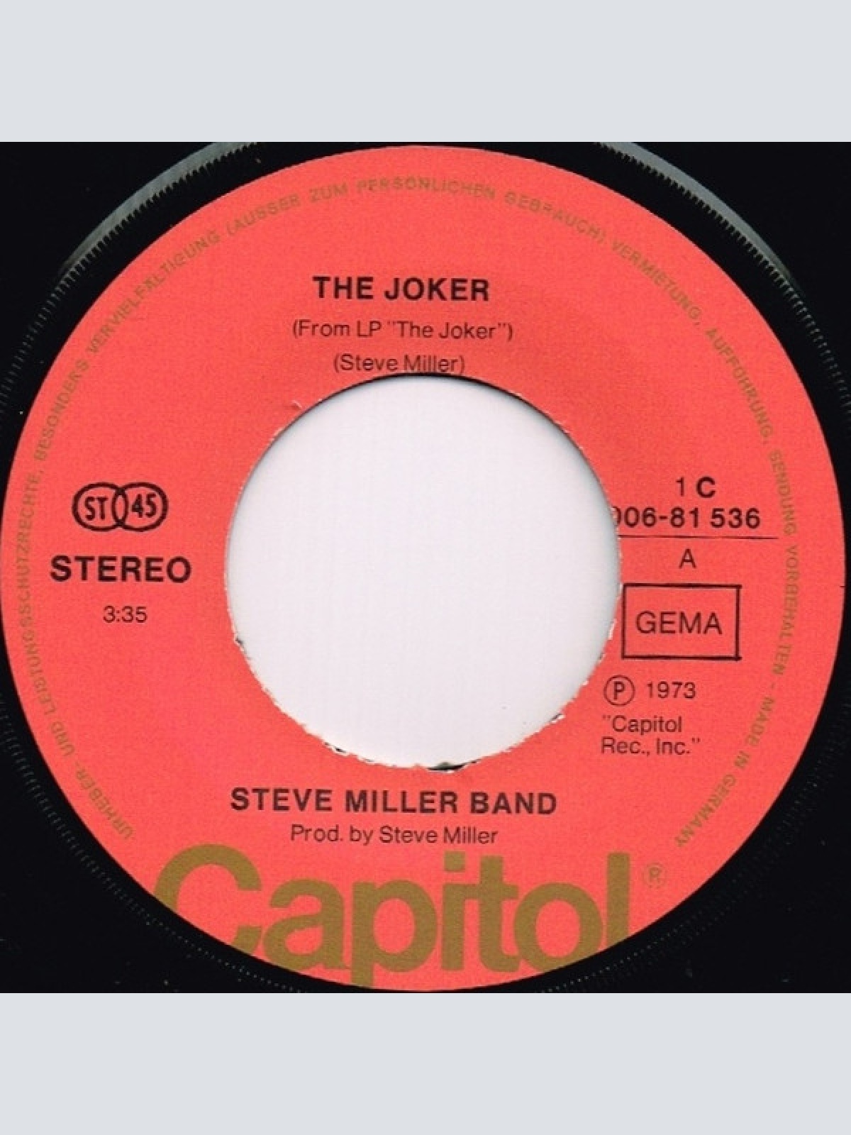 Vinyl / Steve Miller Band - The Joker