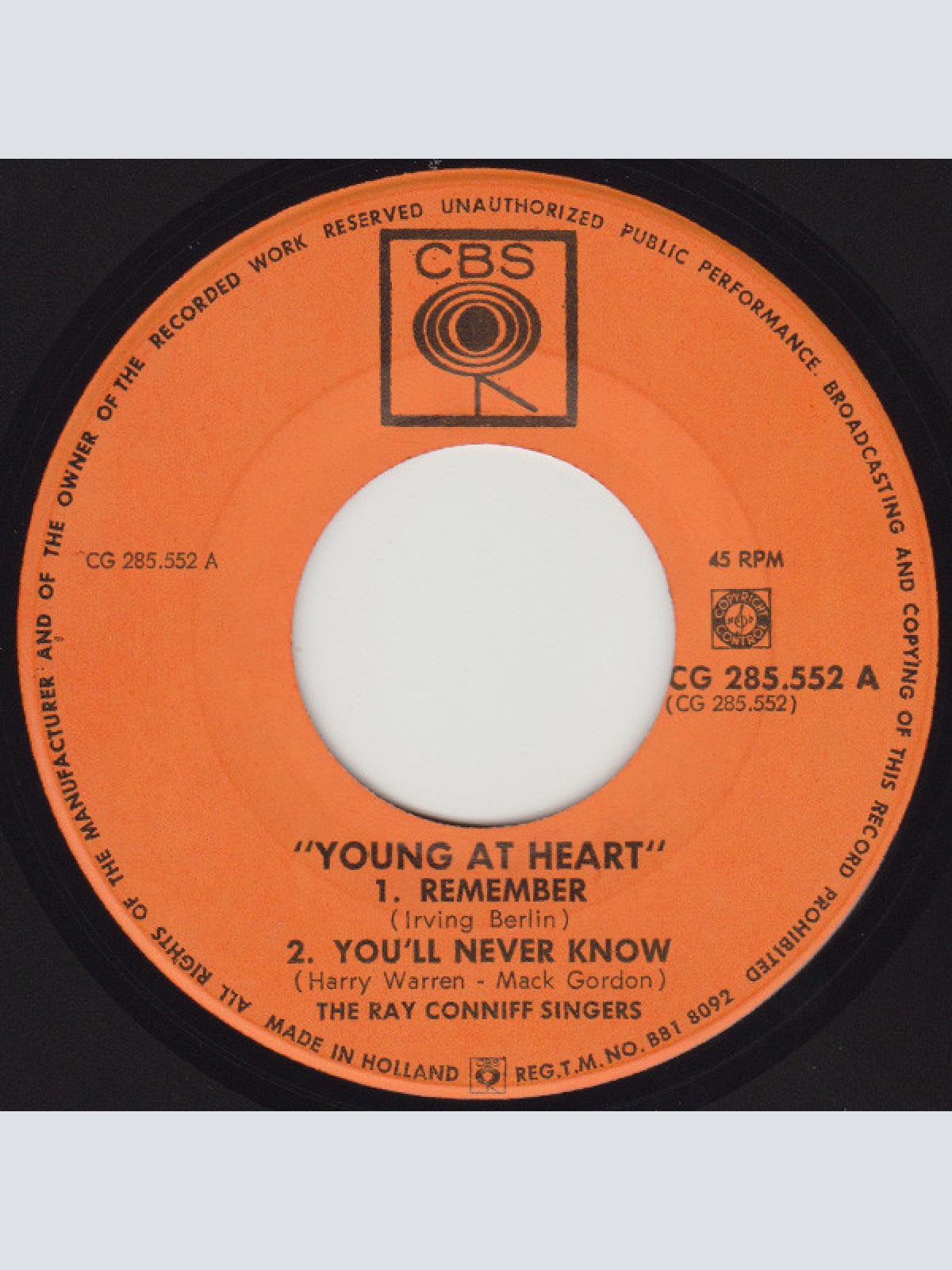 Vinyl / The Ray Conniff Singers* - Young At Heart