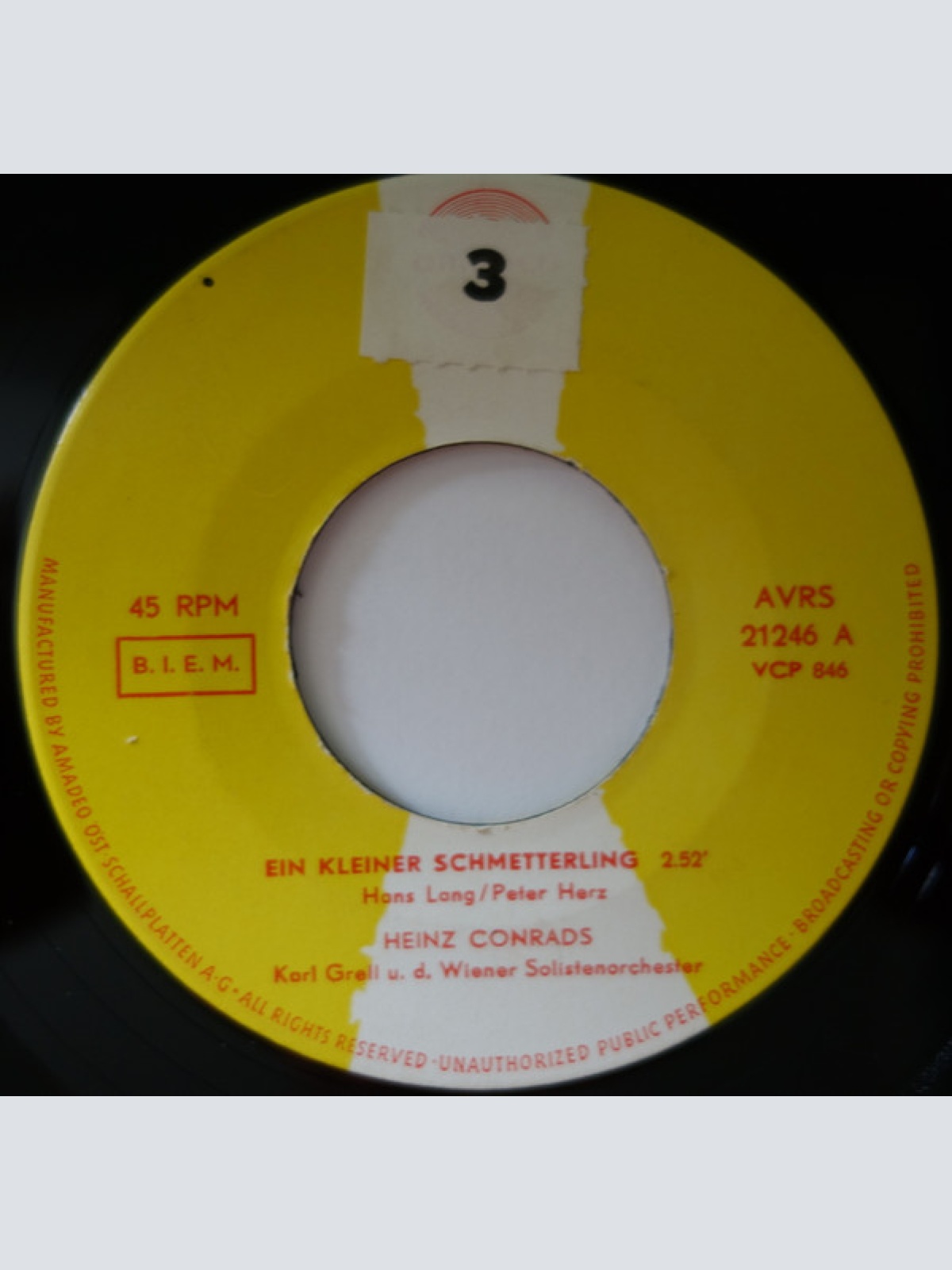 Vinyl / Heinz Conrads - Ein Kleiner Schmetterling