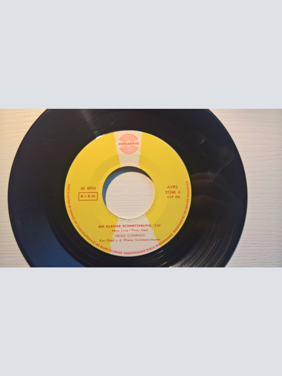 Vinyl / Heinz Conrads - Ein Kleiner Schmetterling