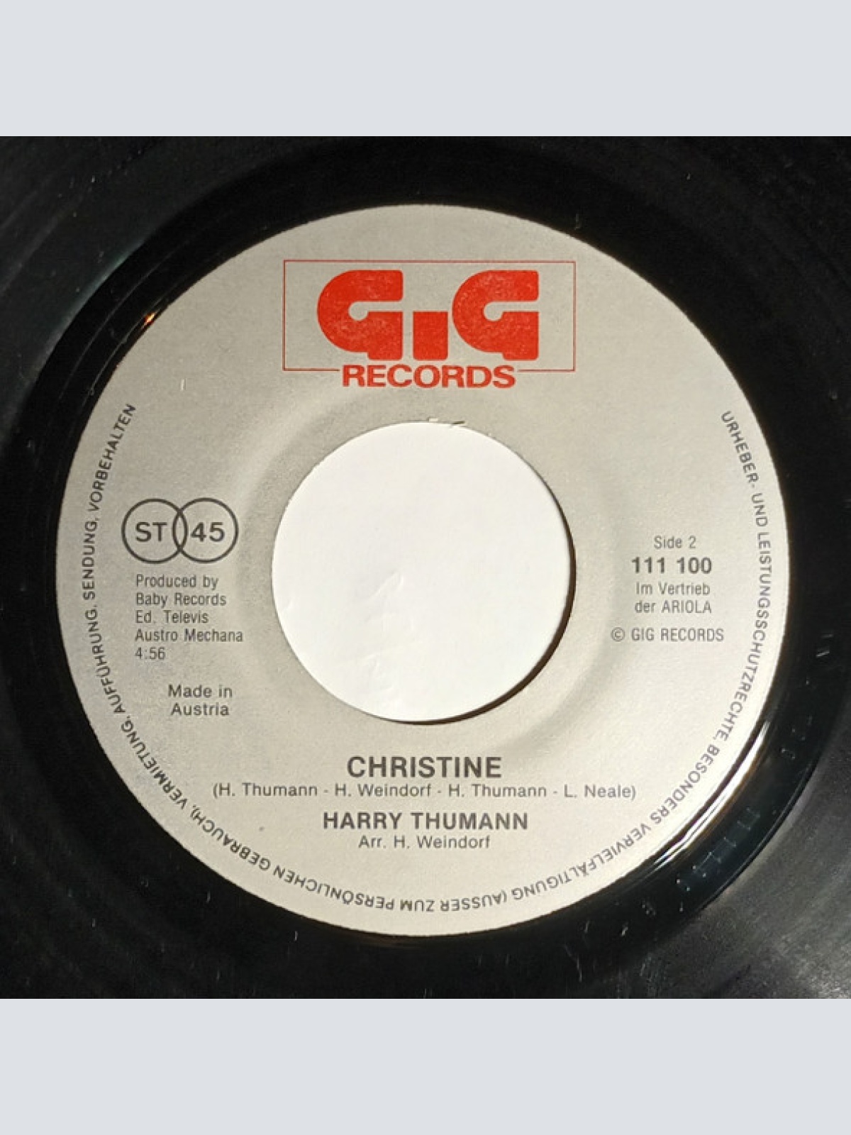 Vinyl / Harry Thumann - Underwater