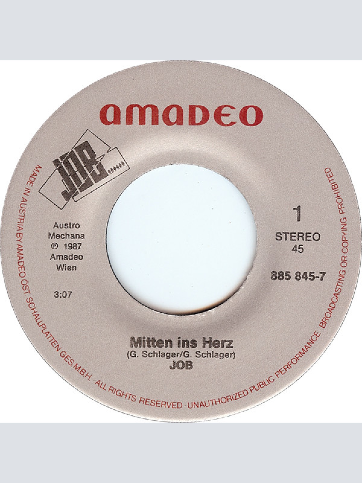 Vinyl / Job (12) - Mitten Ins Herz