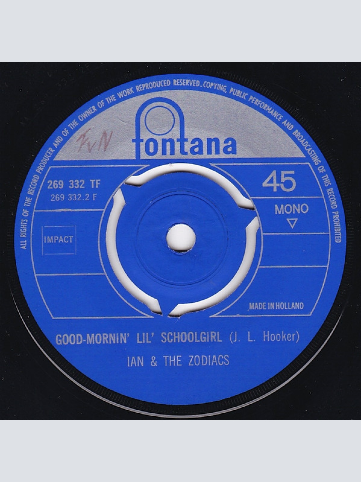 Vinyl / Ian & The Zodiacs - So Much In Love With You - Good Mornin Lil School Girl