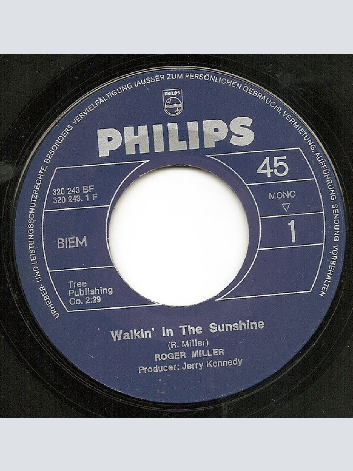 Vinyl / Roger Miller - Walkin' In The Sunshine