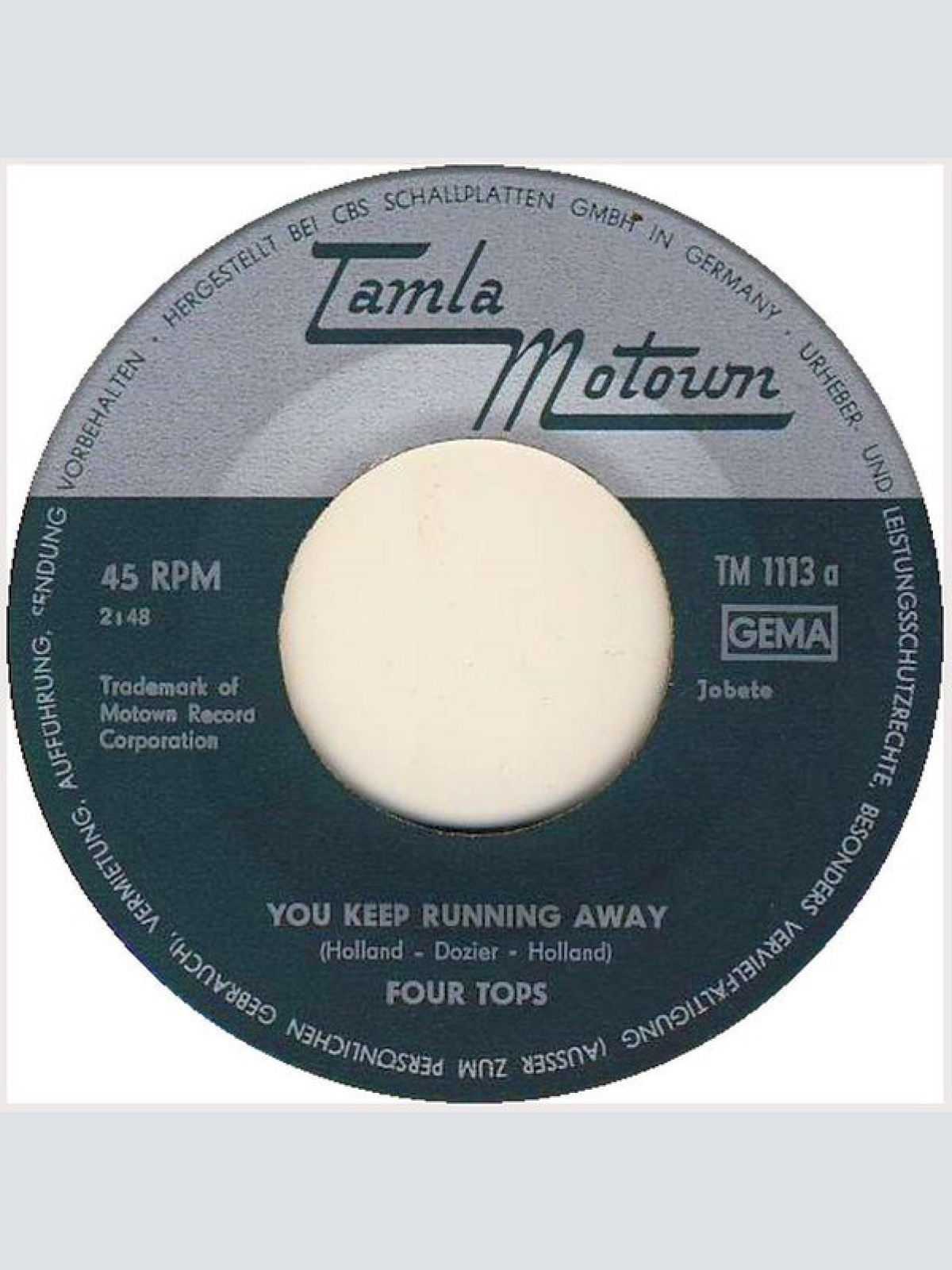 Vinyl / Four Tops - You Keep Running Away