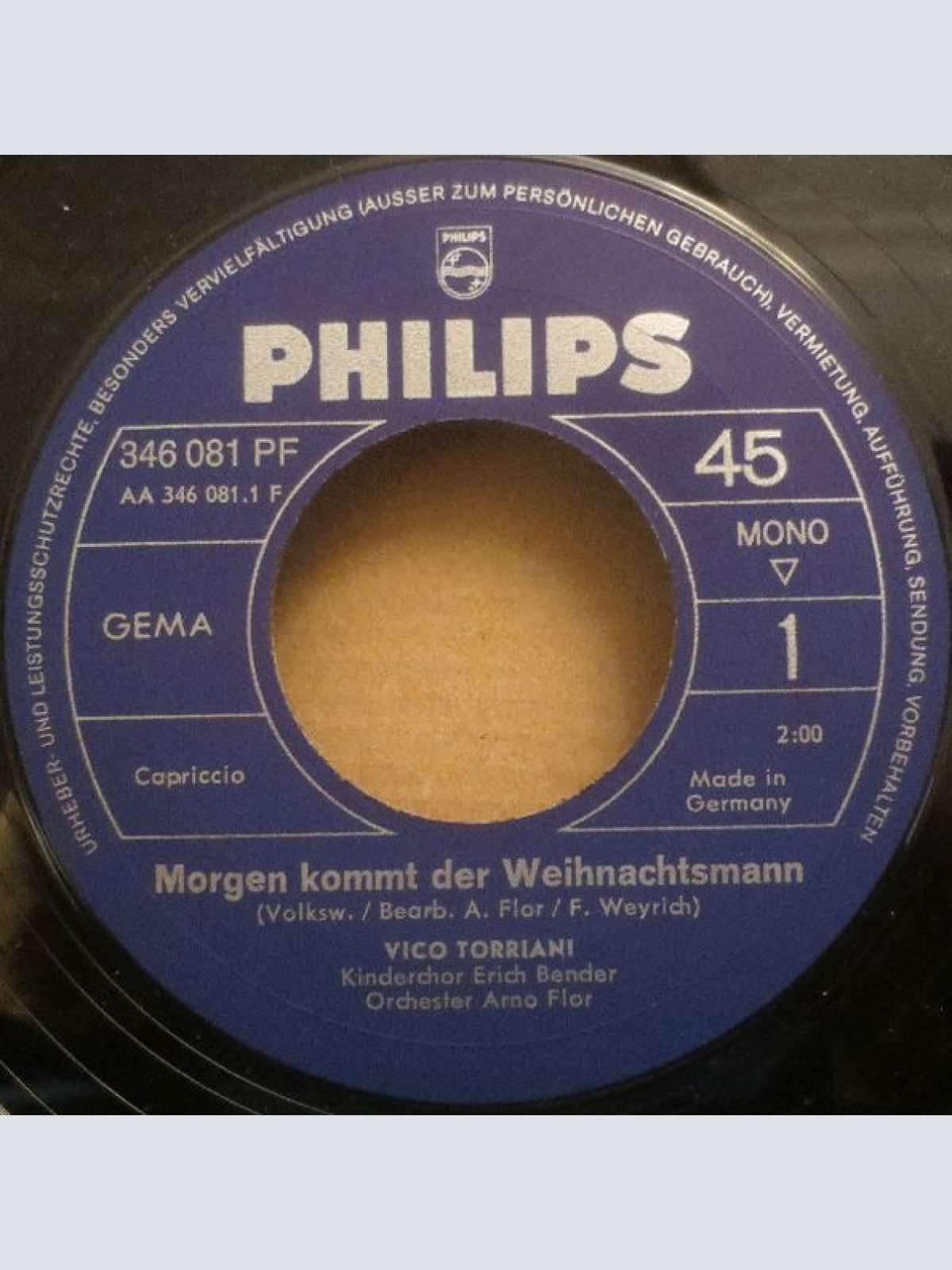 Vinyl / Vico Torriani - Morgen Kommt Der Weihnachtsmann