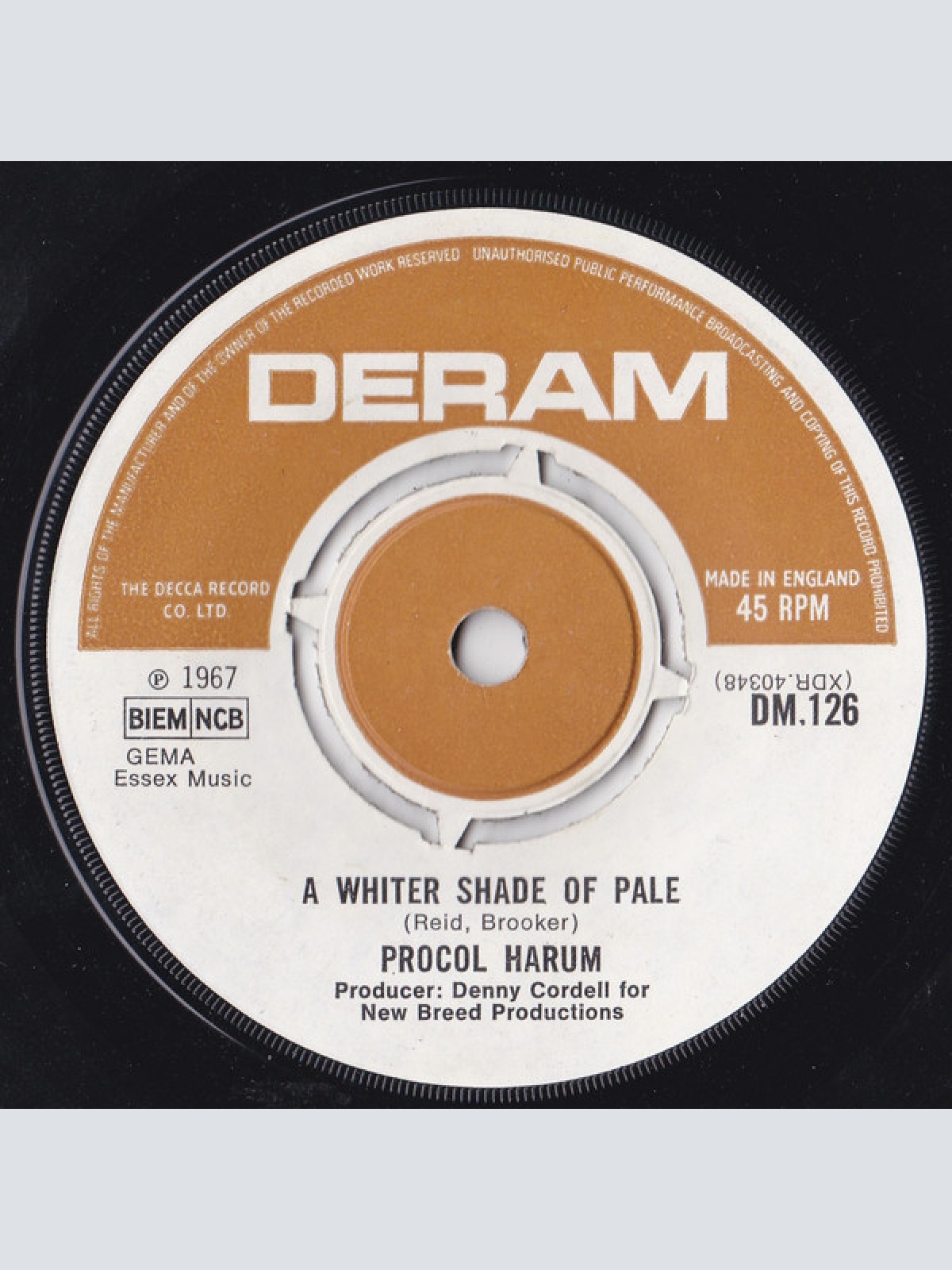 Vinyl / Procol Harum - A Whiter Shade Of Pale