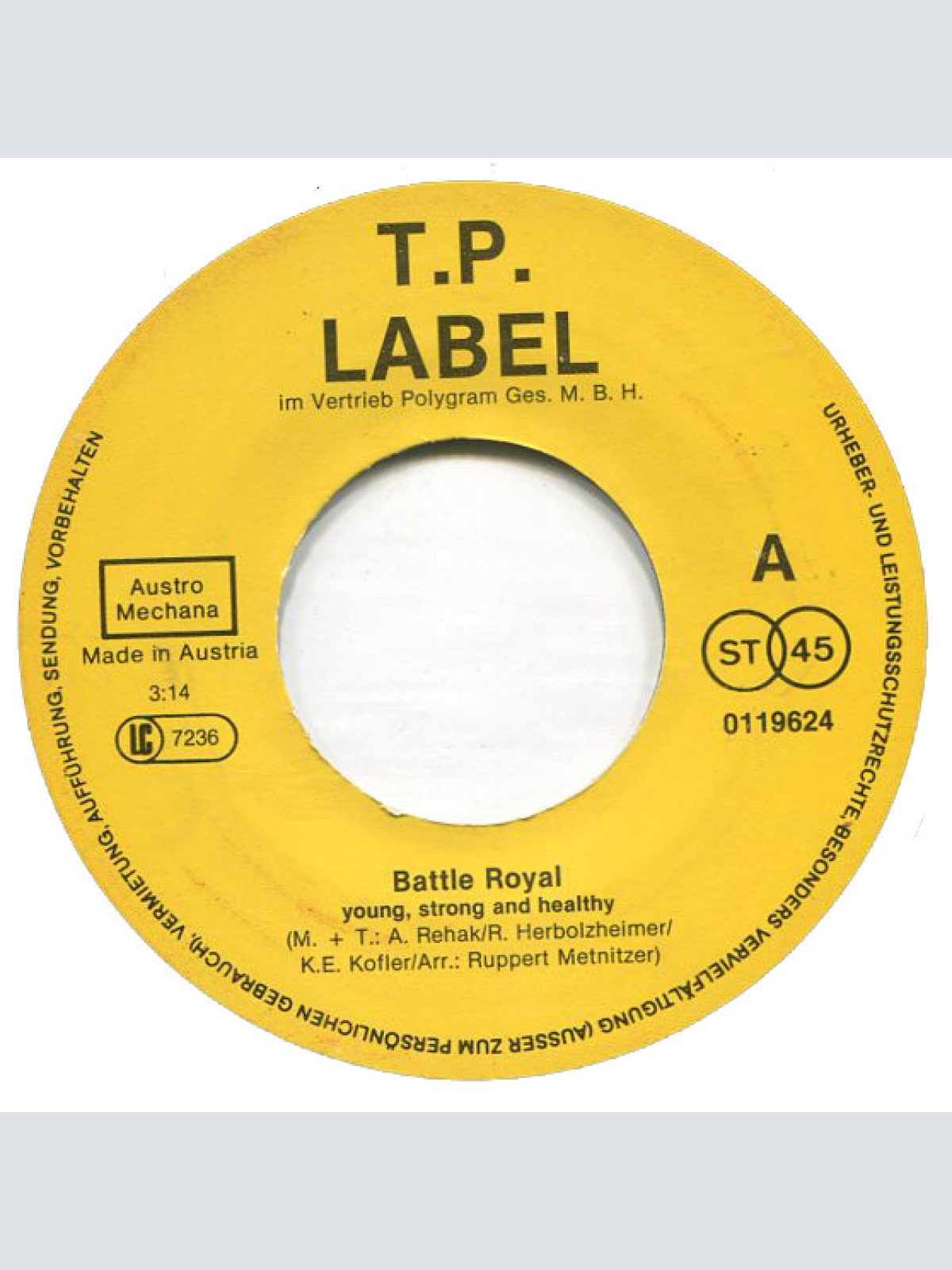 Vinyl / Battle Royal (3) - Young, Strong & Healthy